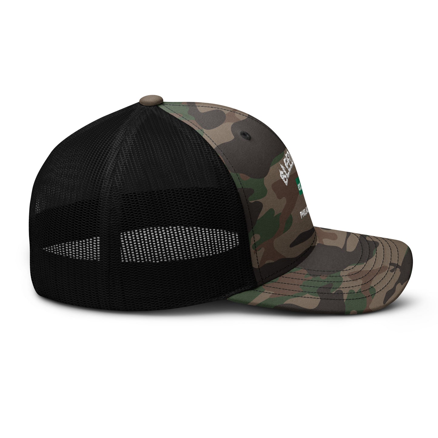 Bleed Green Camouflage trucker hat