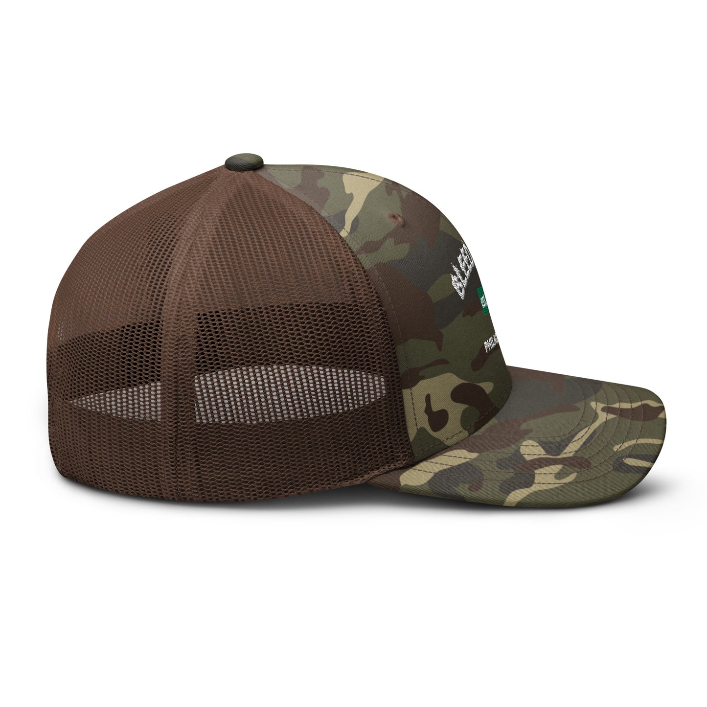 Bleed Green Camouflage trucker hat