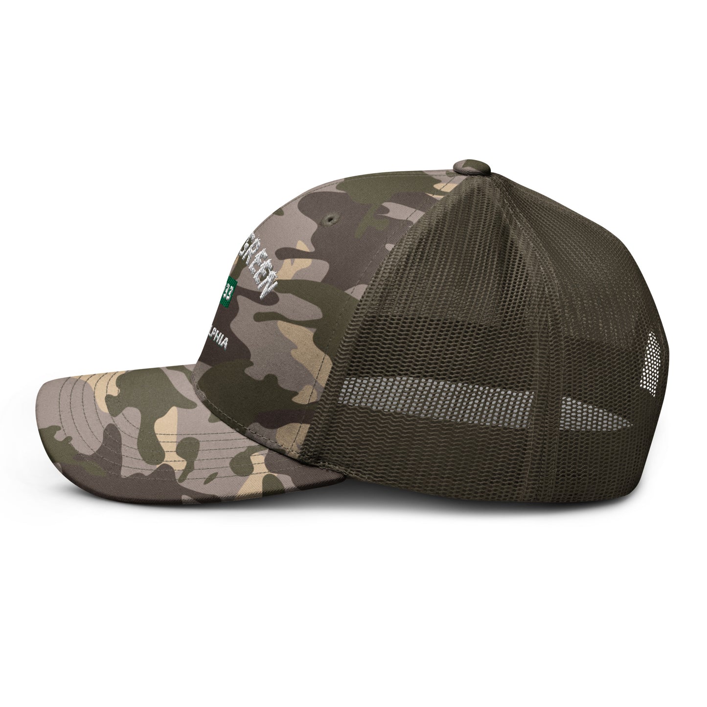 Bleed Green Camouflage trucker hat