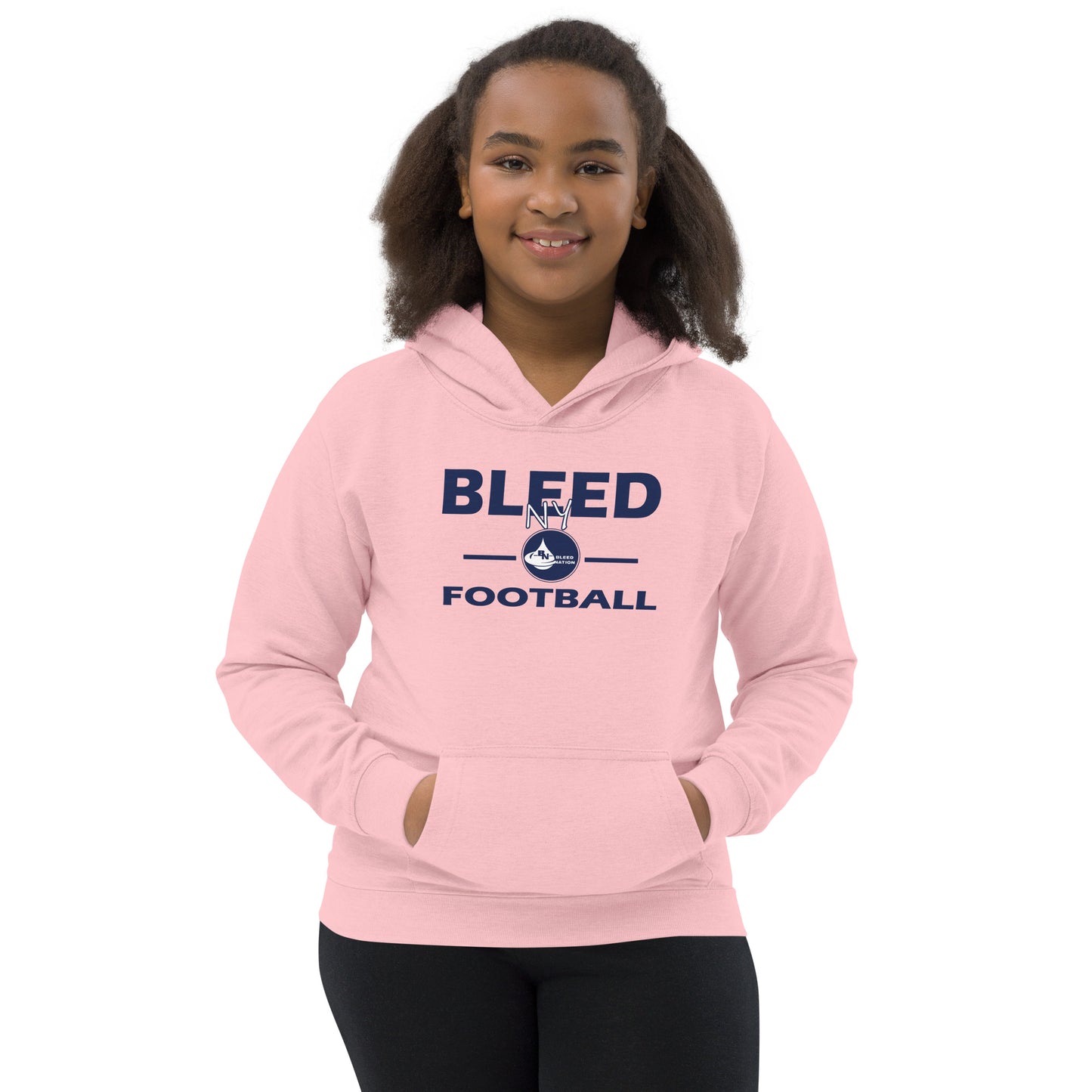 Bleed NY Football Kids Hoodie