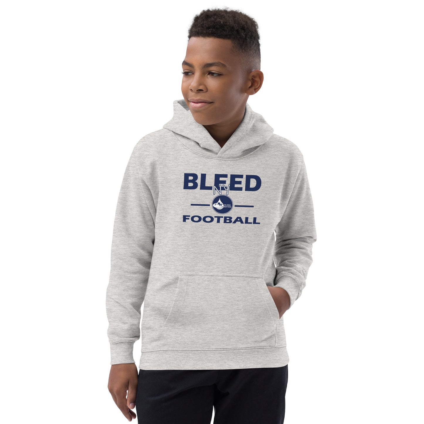 Bleed NY Football Kids Hoodie