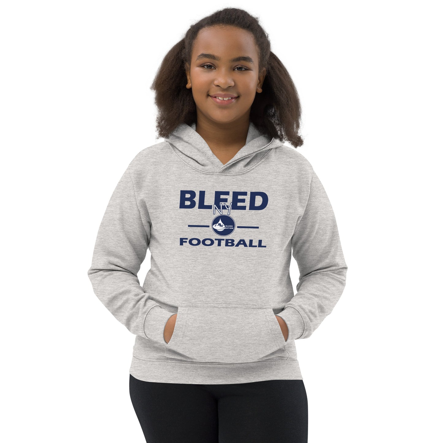 Bleed NY Football Kids Hoodie