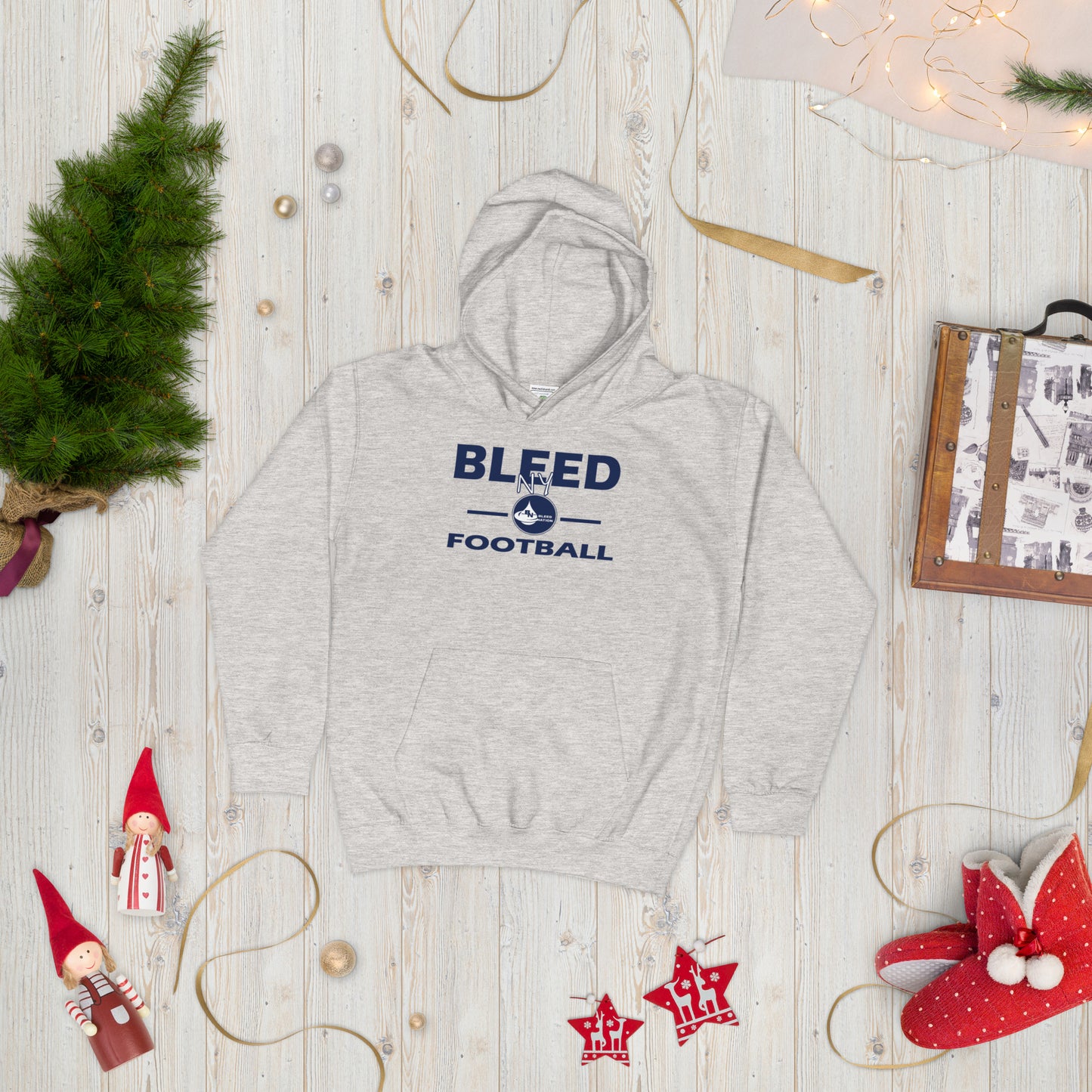 Bleed NY Football Kids Hoodie