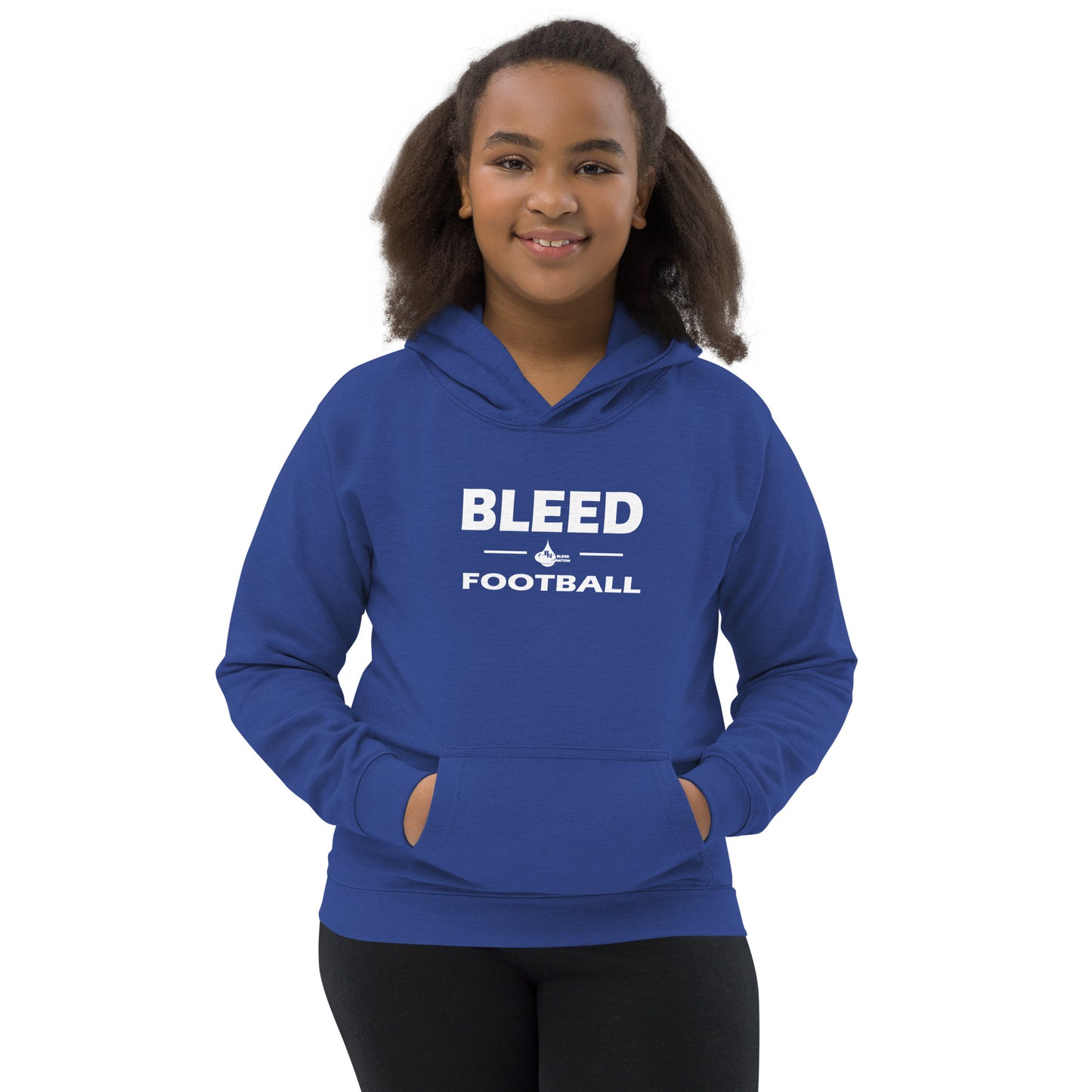 Bleed Football Youth Printed Hoodie - Clothing Online