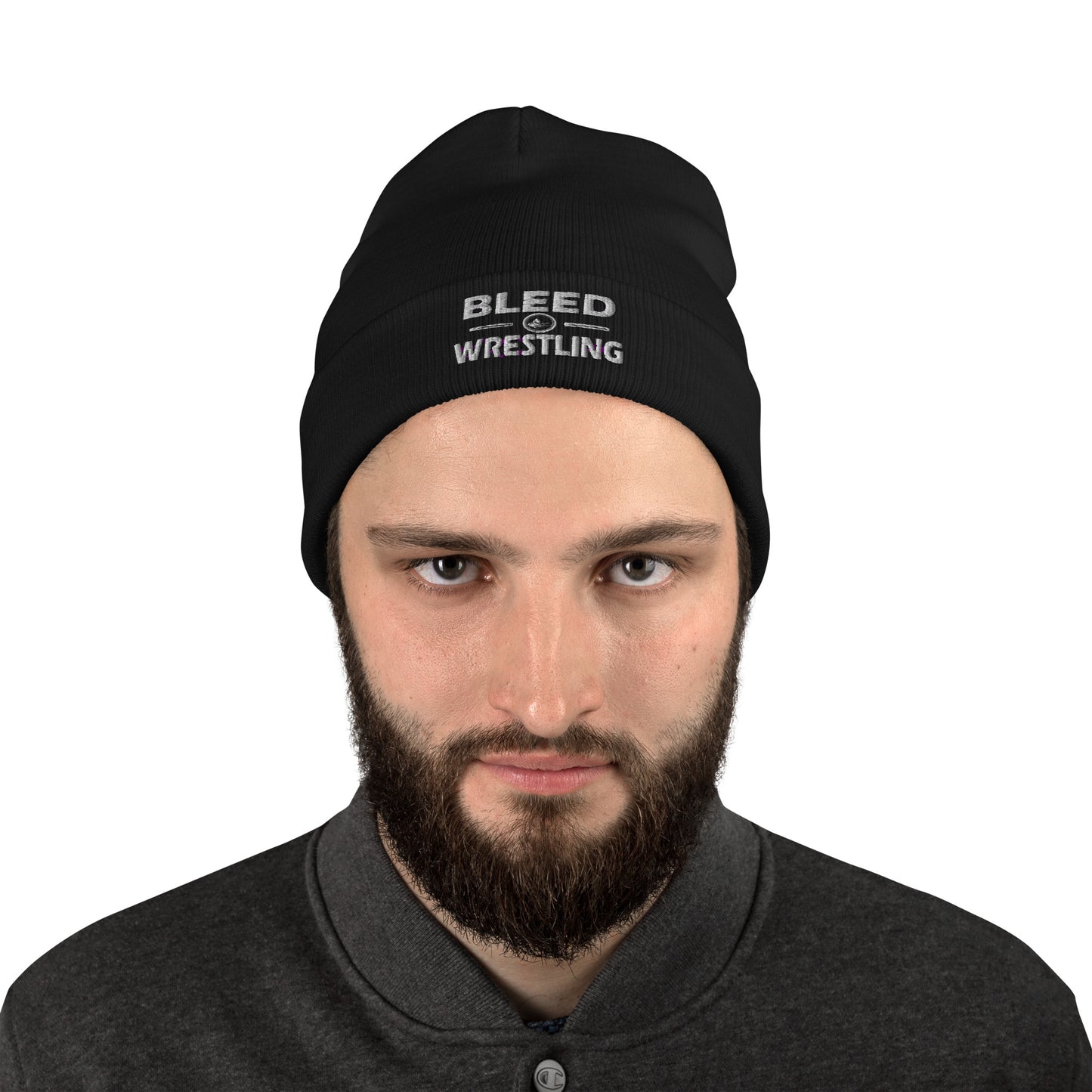 Bleed Wrestling Embroidered Beanie