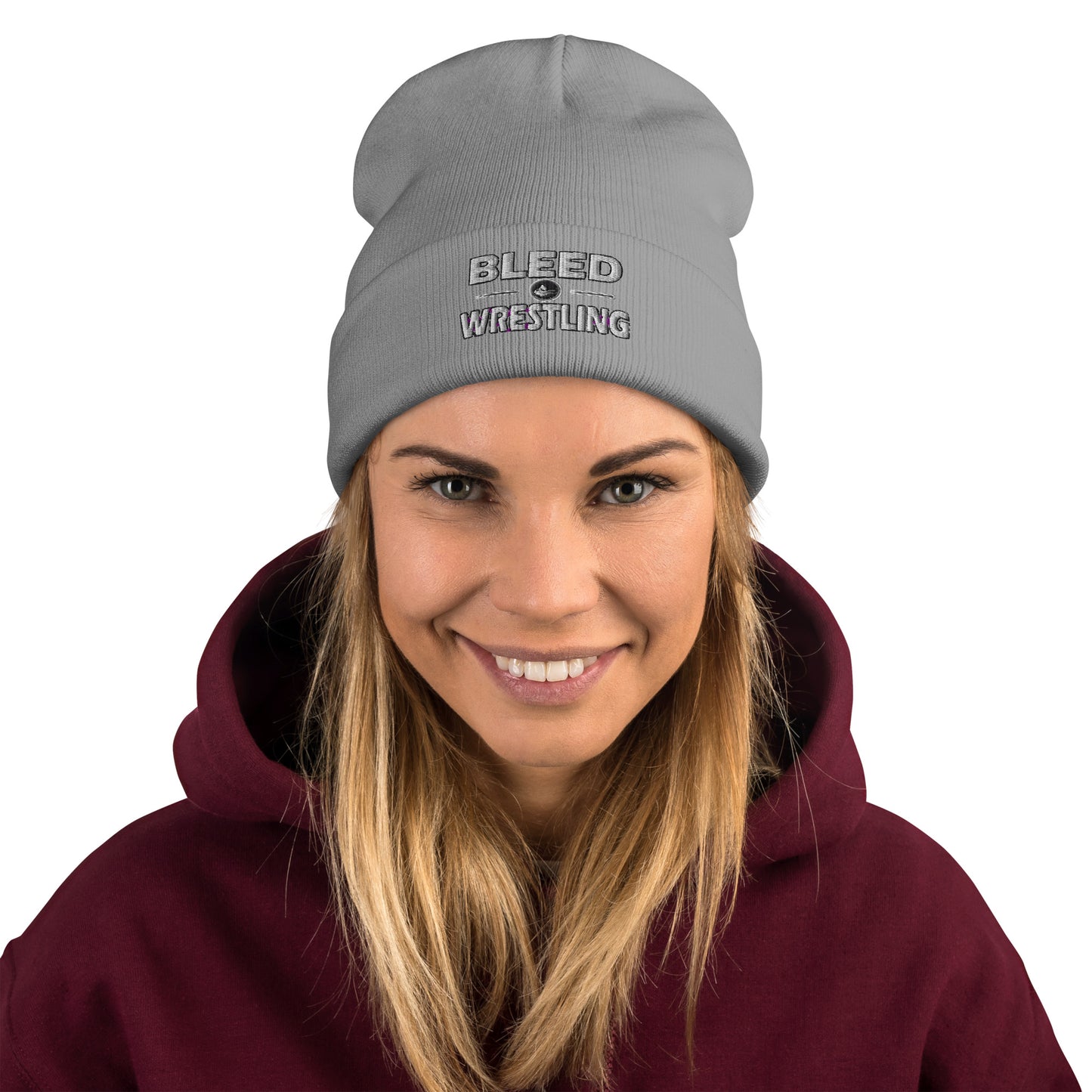 Bleed Wrestling Embroidered Beanie