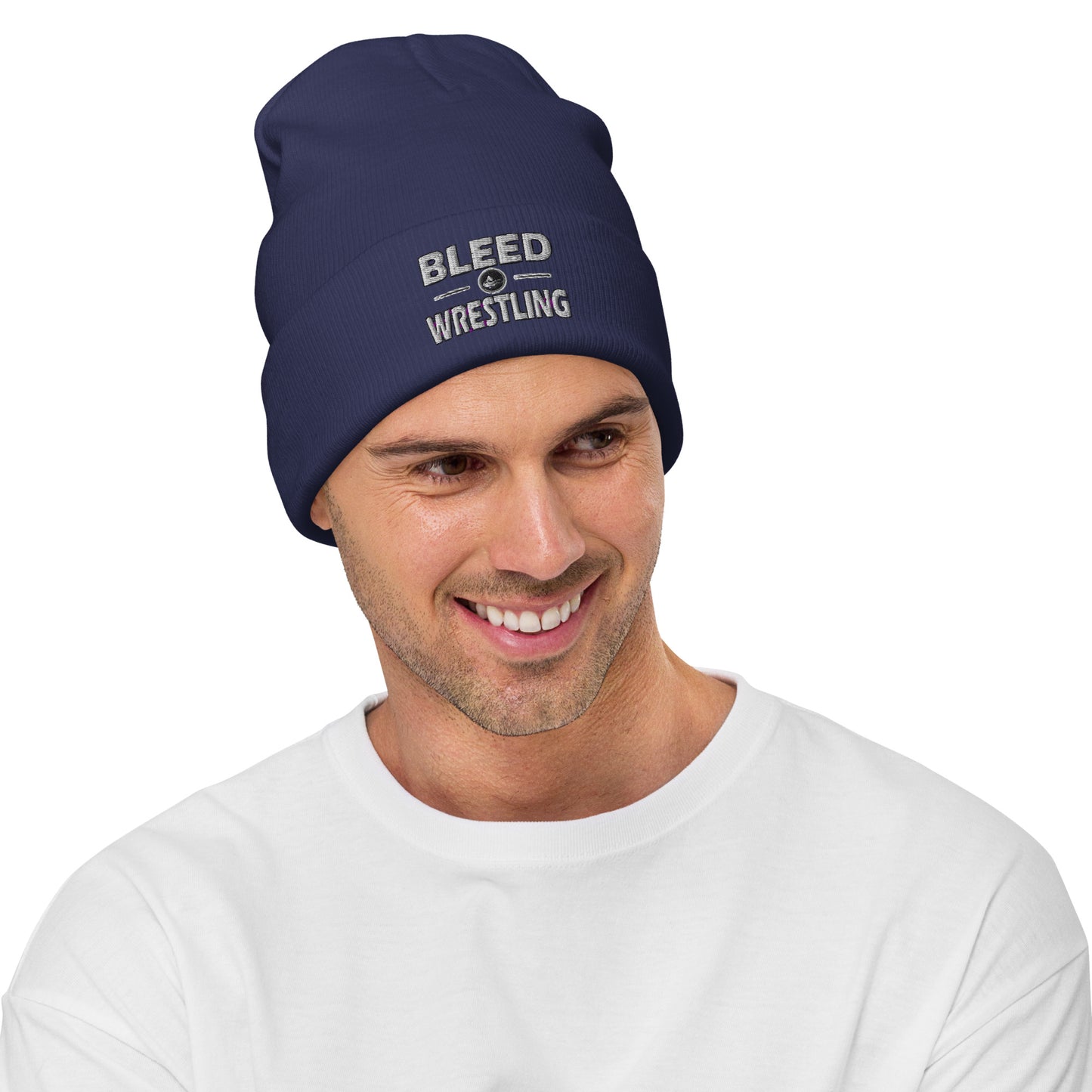 Bleed Wrestling Embroidered Beanie