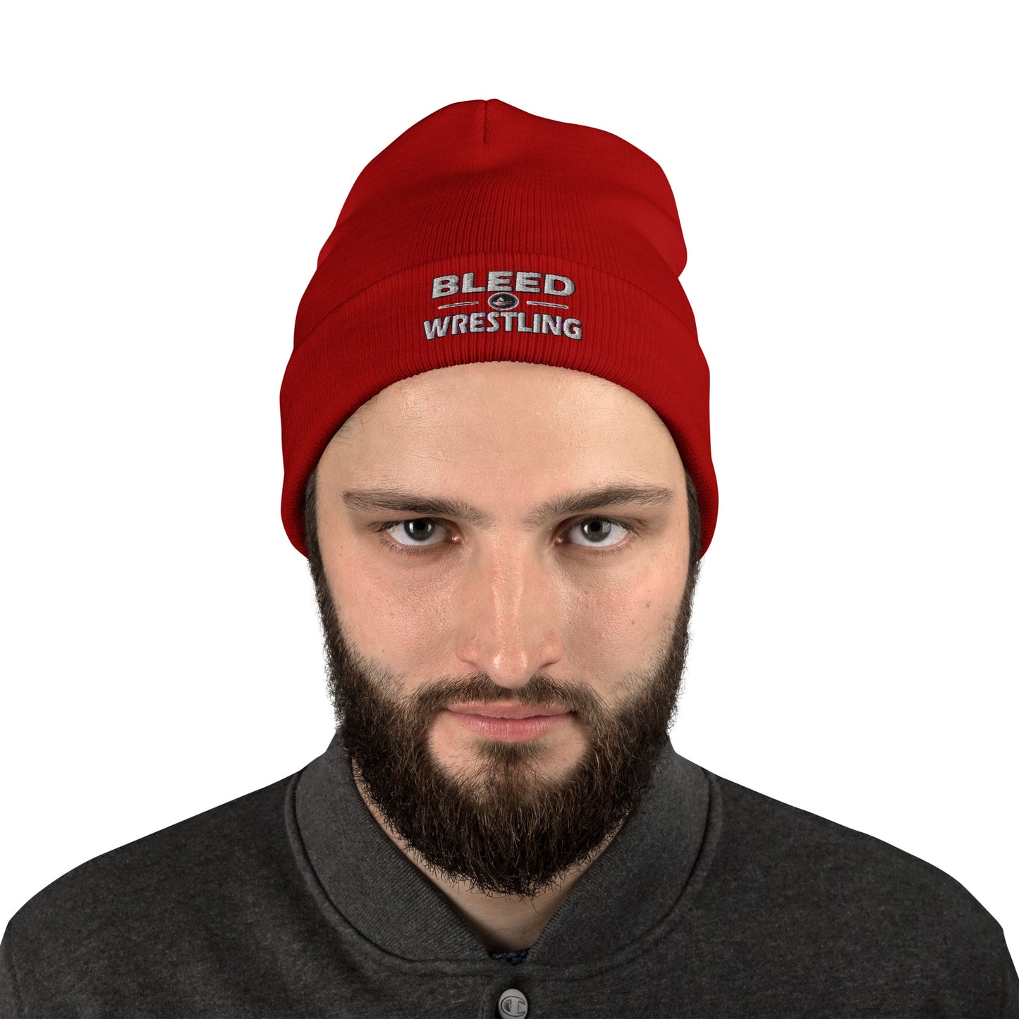 Bleed Wrestling Embroidered Beanie
