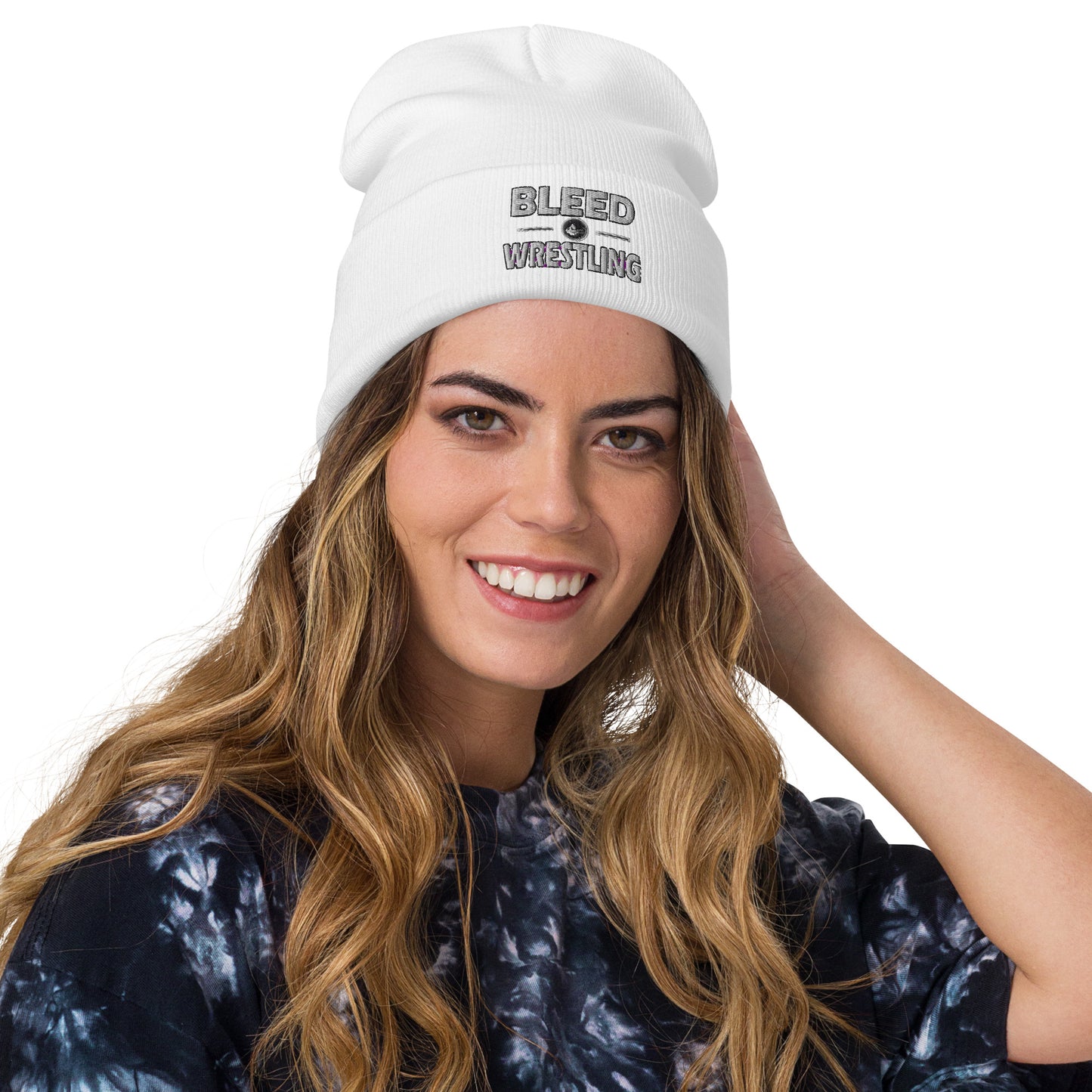 Bleed Wrestling Embroidered Beanie