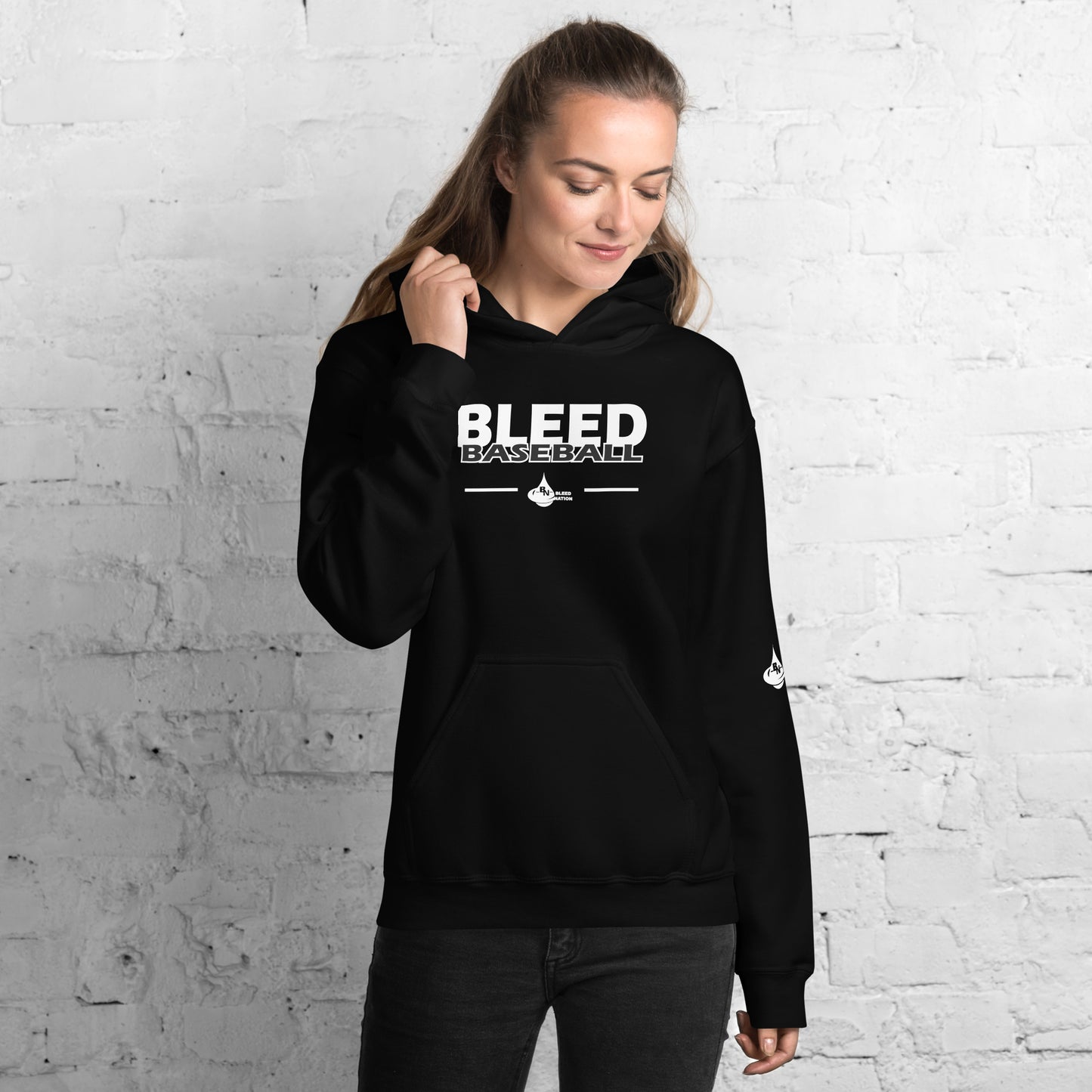 Bleed Baseball Unisex Hoodie