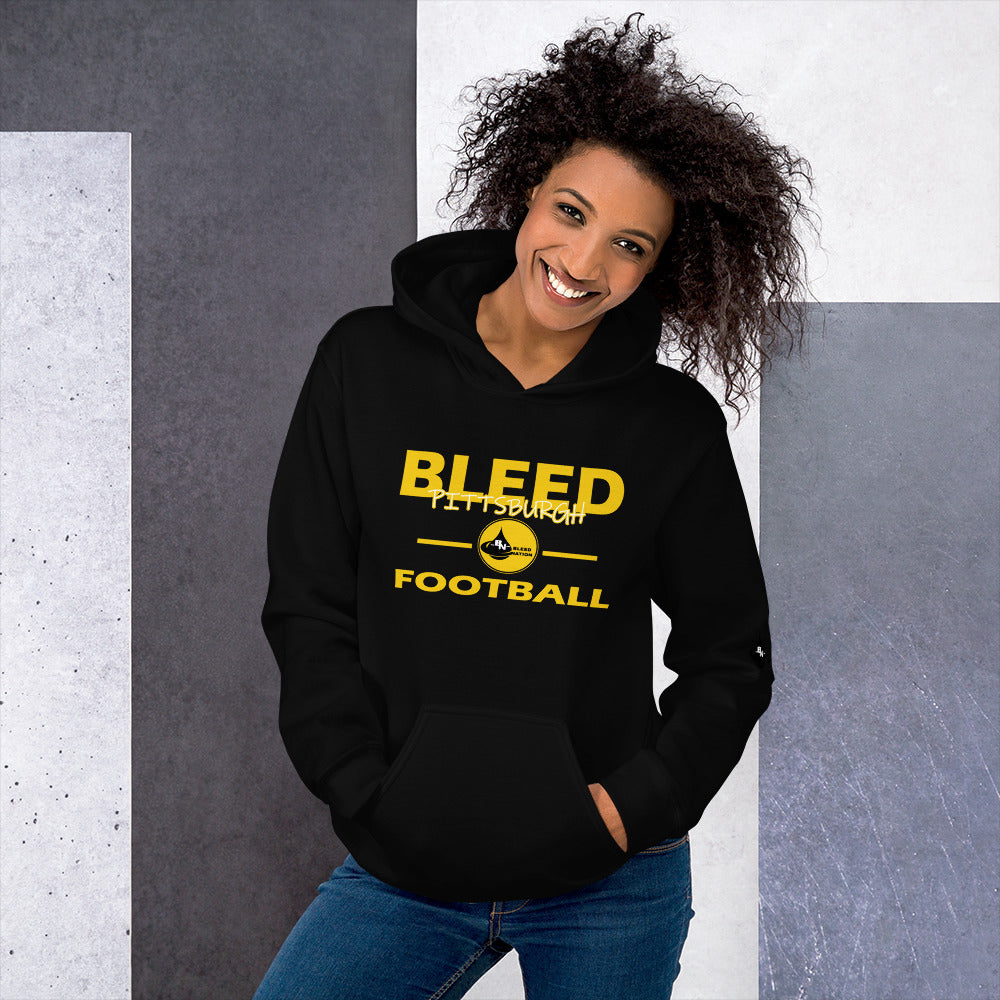 Bleed Pittsburgh Football Unisex Hoodie