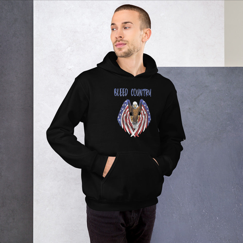 Bleed Skeleton Eagle Unisex Hoodie