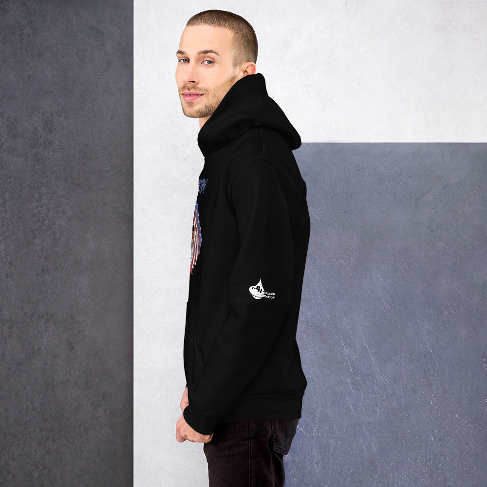 Bleed Skeleton Eagle Unisex Hoodie