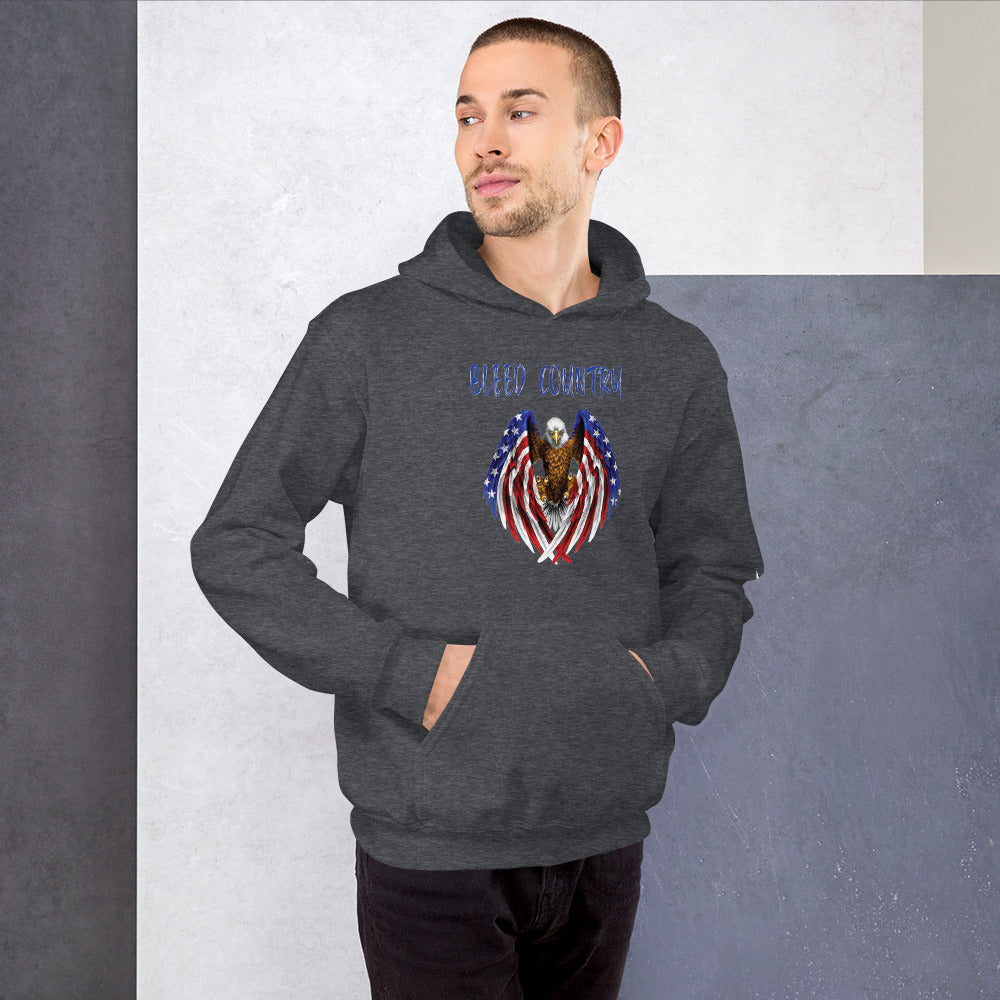 Bleed Skeleton Eagle Unisex Hoodie