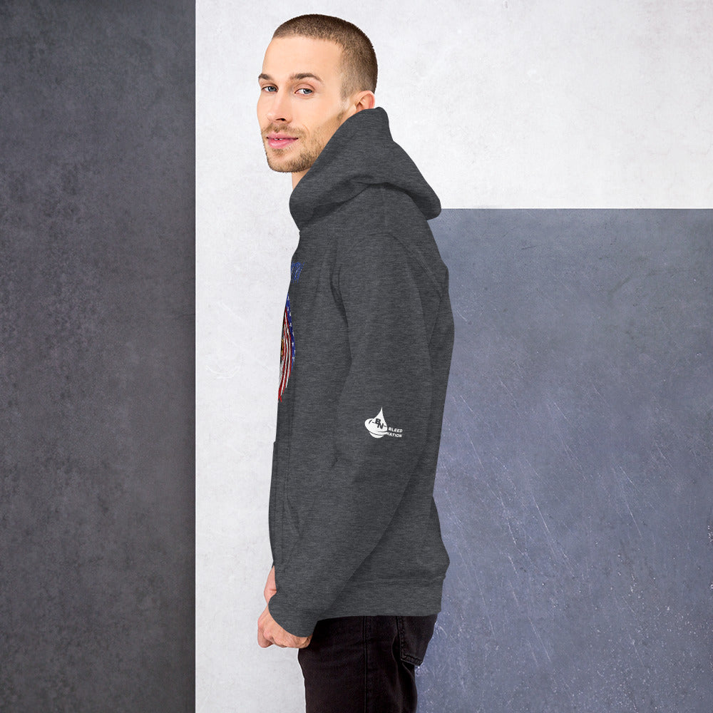 Bleed Skeleton Eagle Unisex Hoodie
