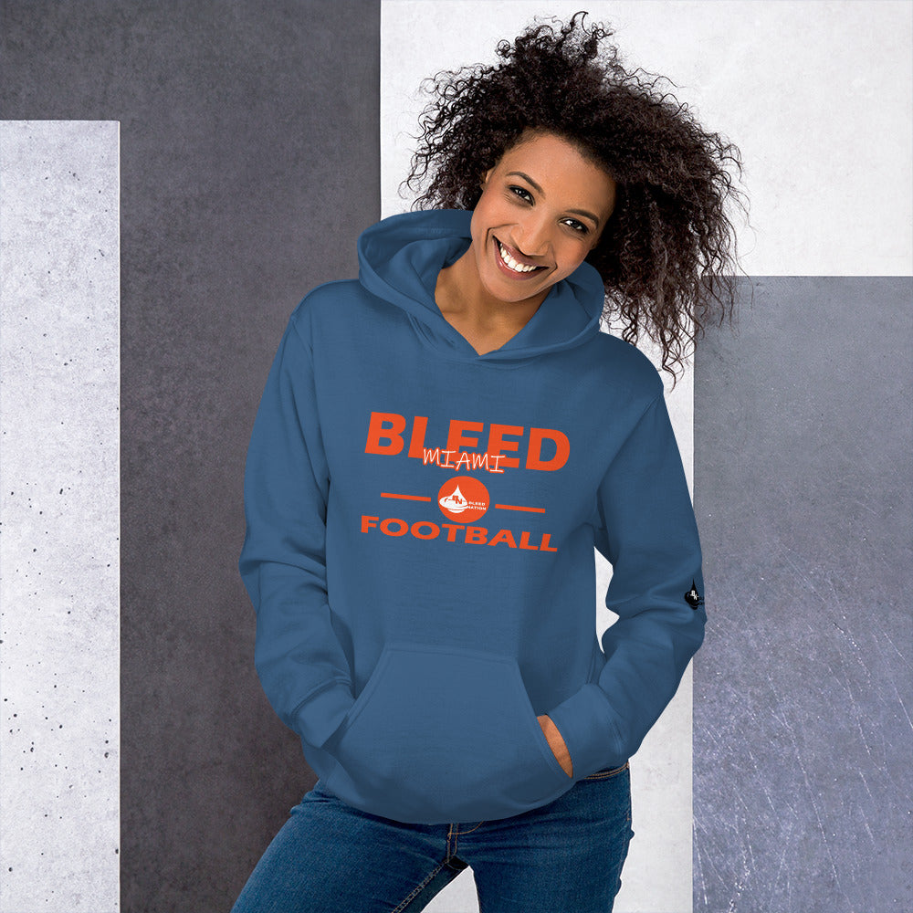 Bleed Miami Football Unisex Hoodie