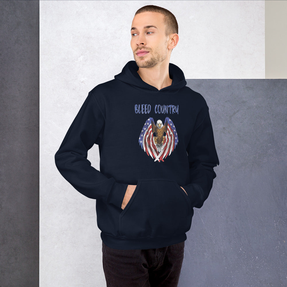 Bleed Skeleton Eagle Unisex Hoodie