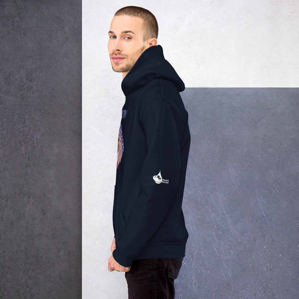 Bleed Skeleton Eagle Unisex Hoodie