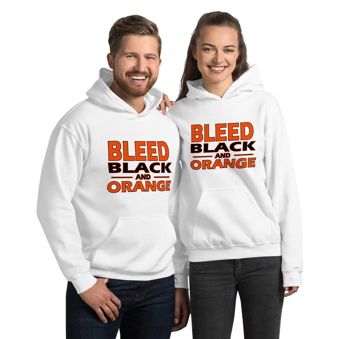 Bleed Black & Orange Unisex Hoodie