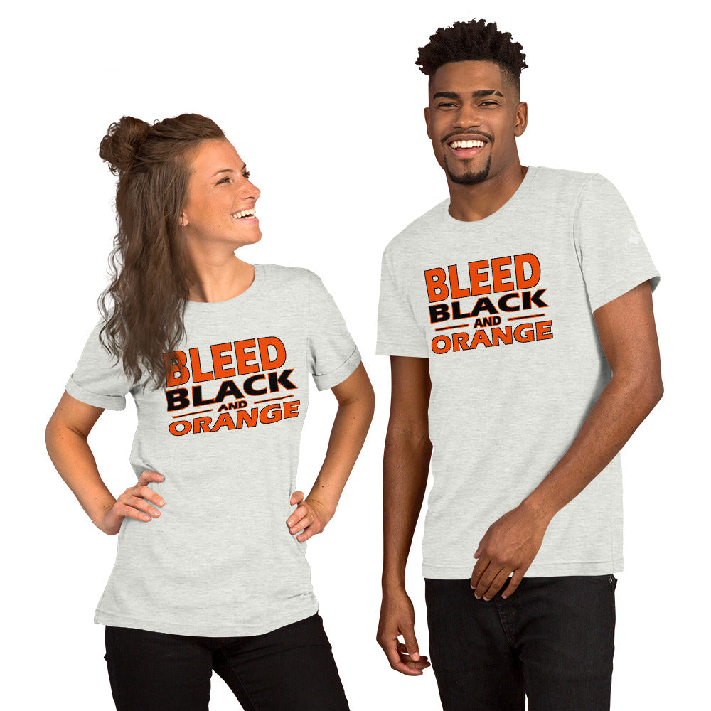 Bleed Black & Orange  Unisex t-shirt