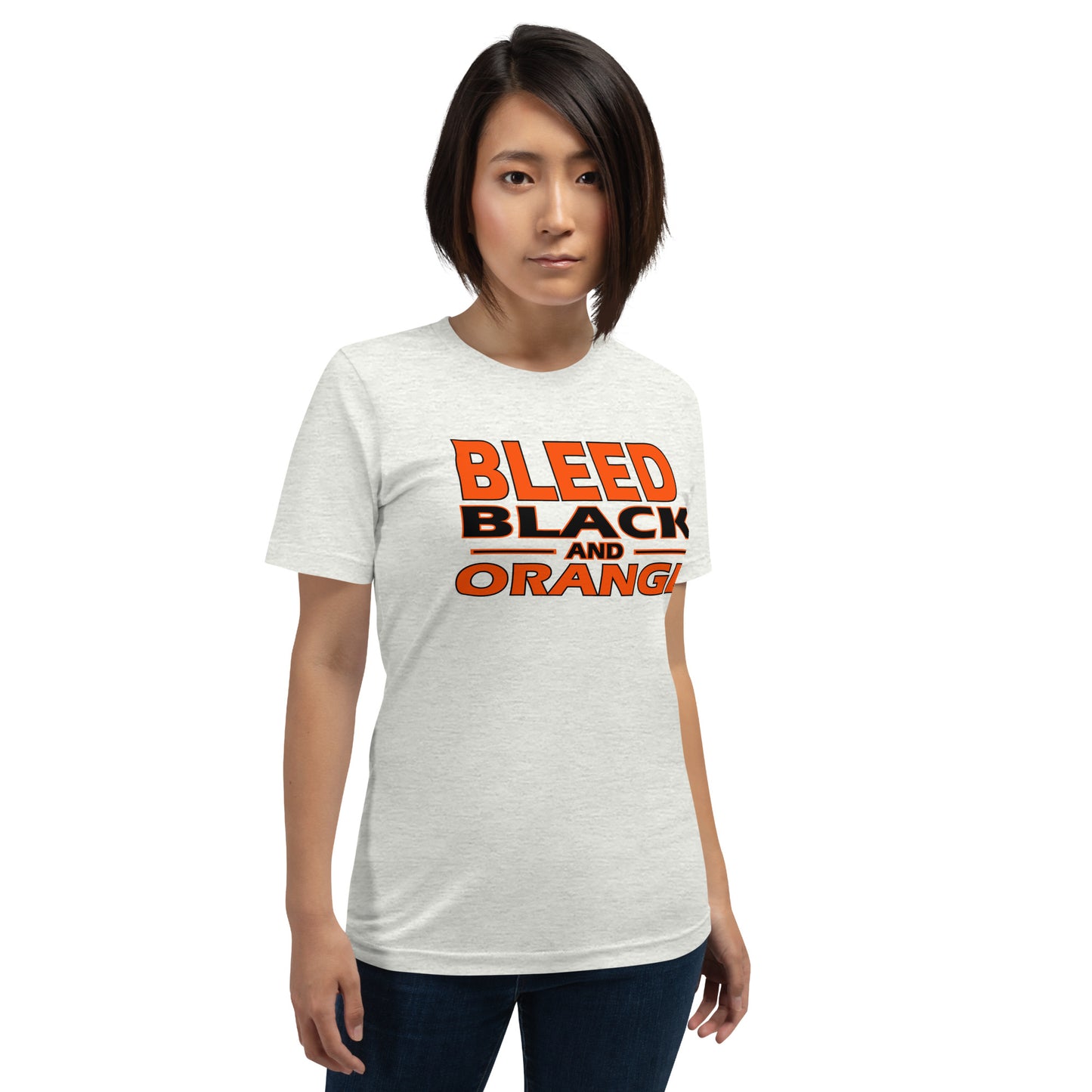 Bleed Black & Orange  Unisex t-shirt