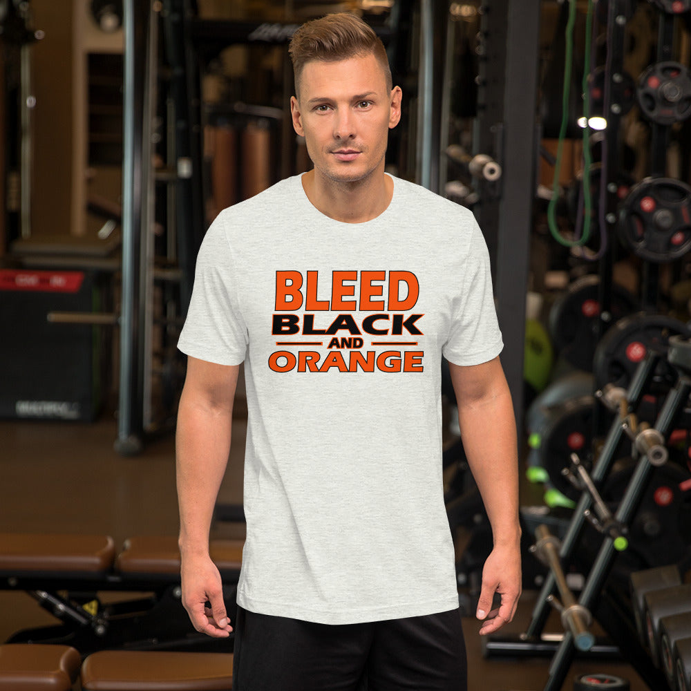 Bleed Black & Orange  Unisex t-shirt