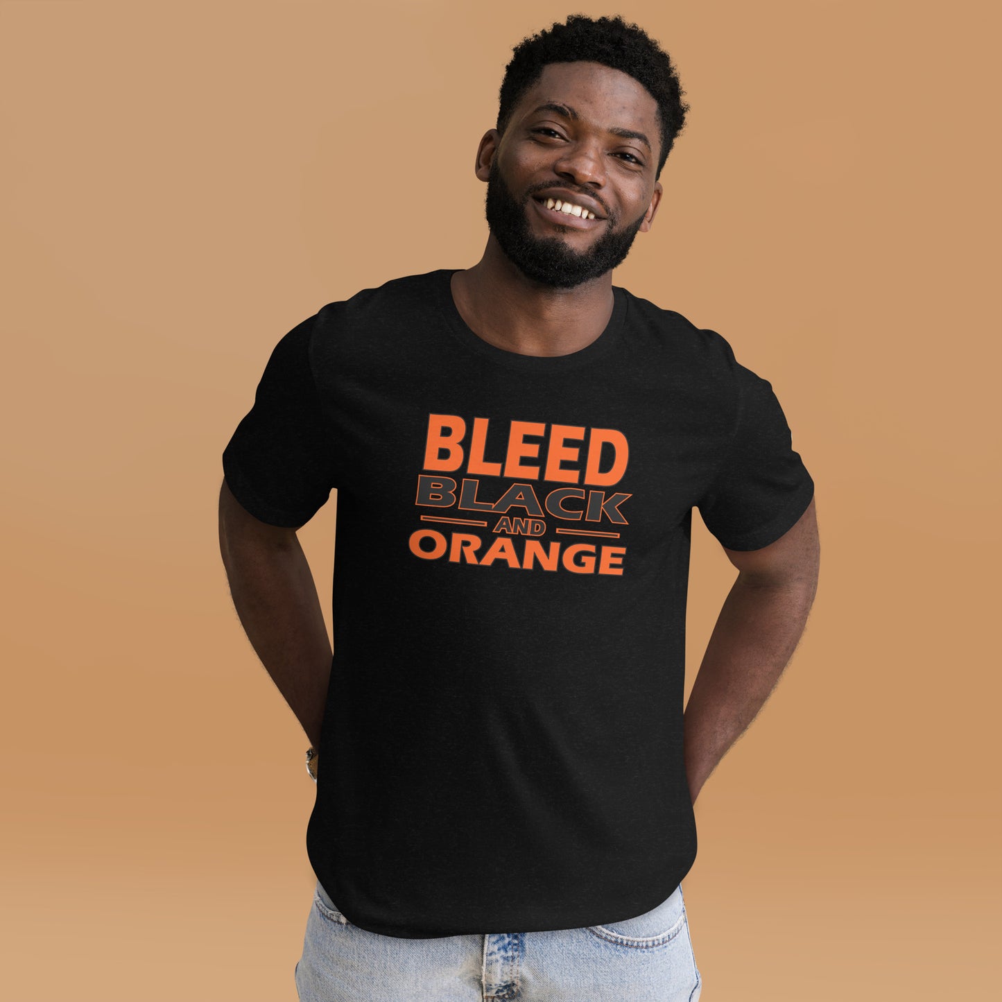 Bleed Black & Orange  Unisex t-shirt
