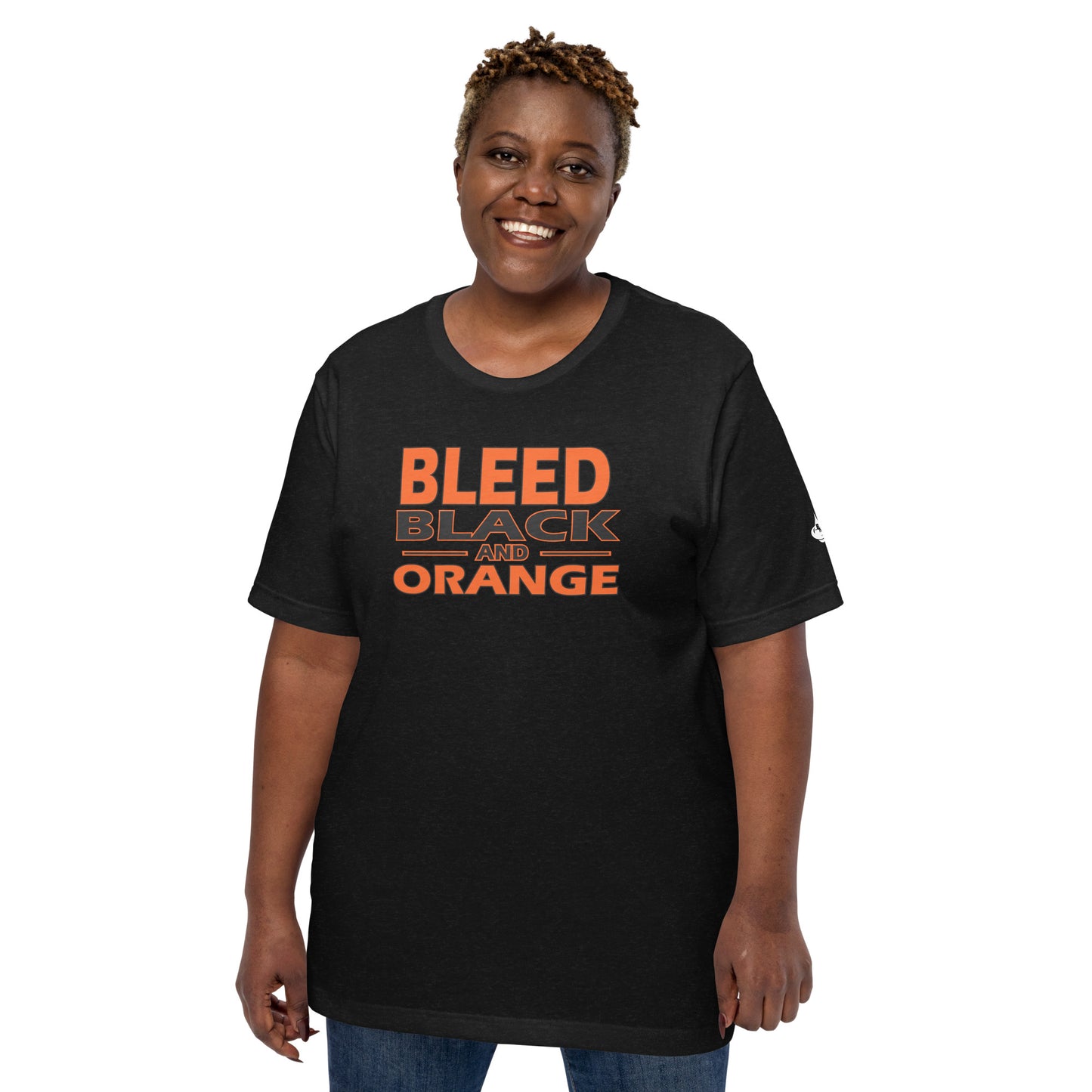 Bleed Black & Orange  Unisex t-shirt