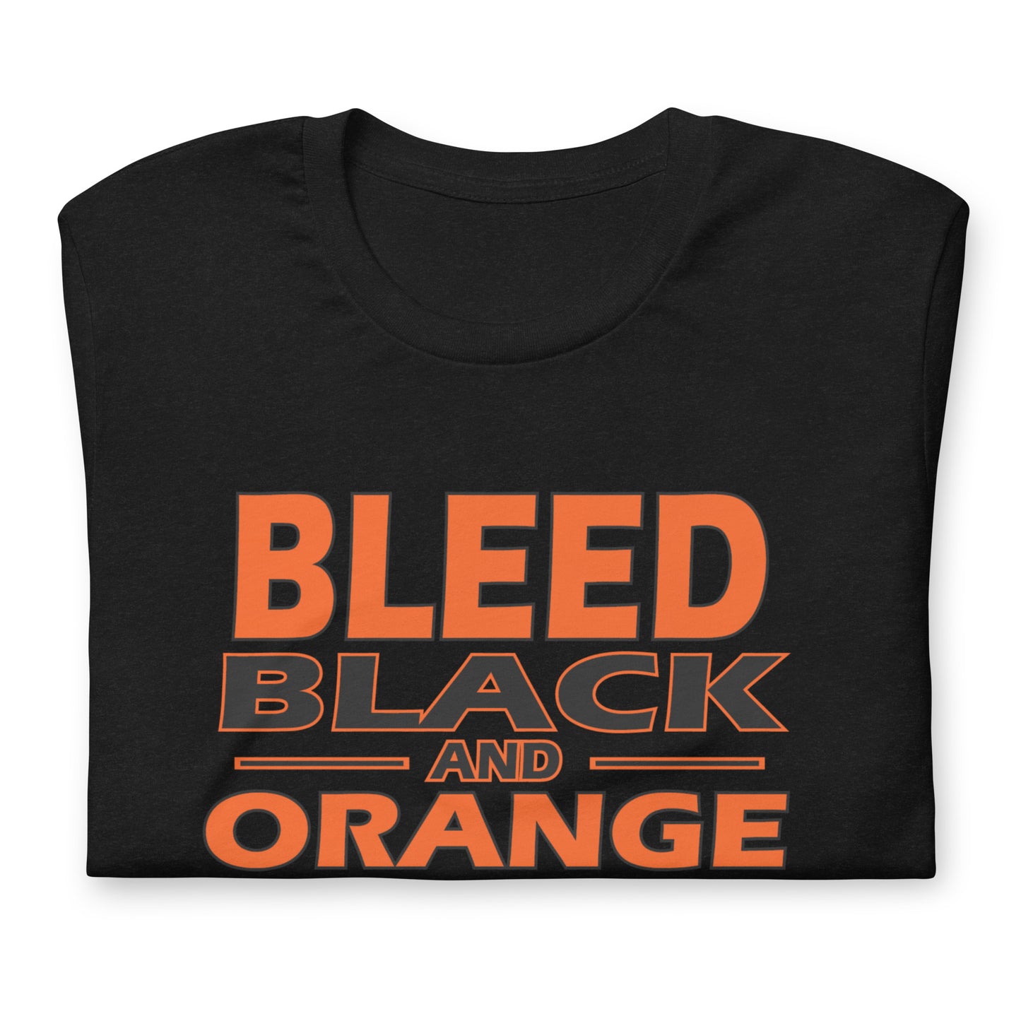 Bleed Black & Orange  Unisex t-shirt