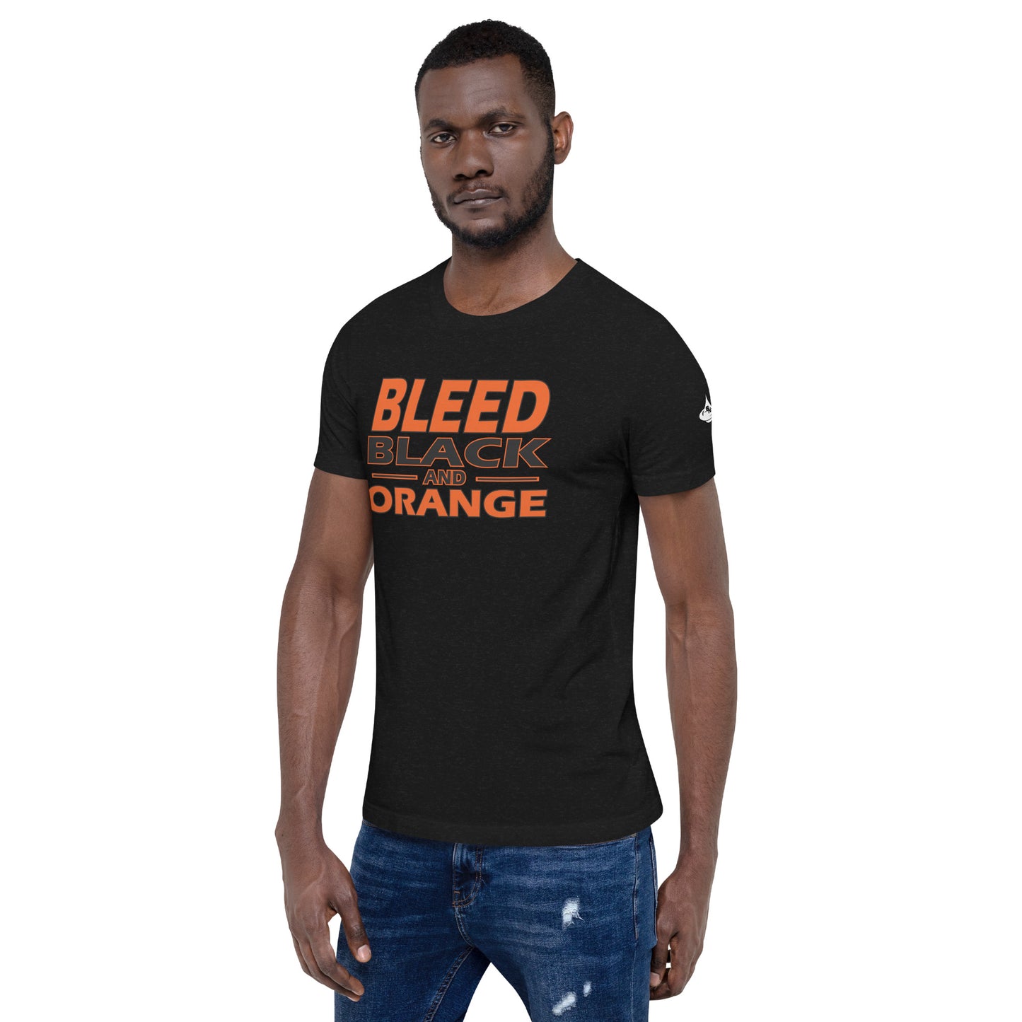 Bleed Black & Orange  Unisex t-shirt