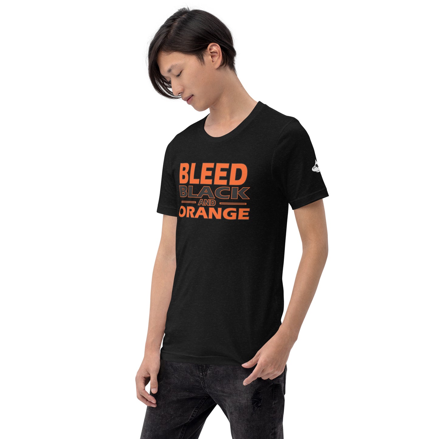 Bleed Black & Orange  Unisex t-shirt