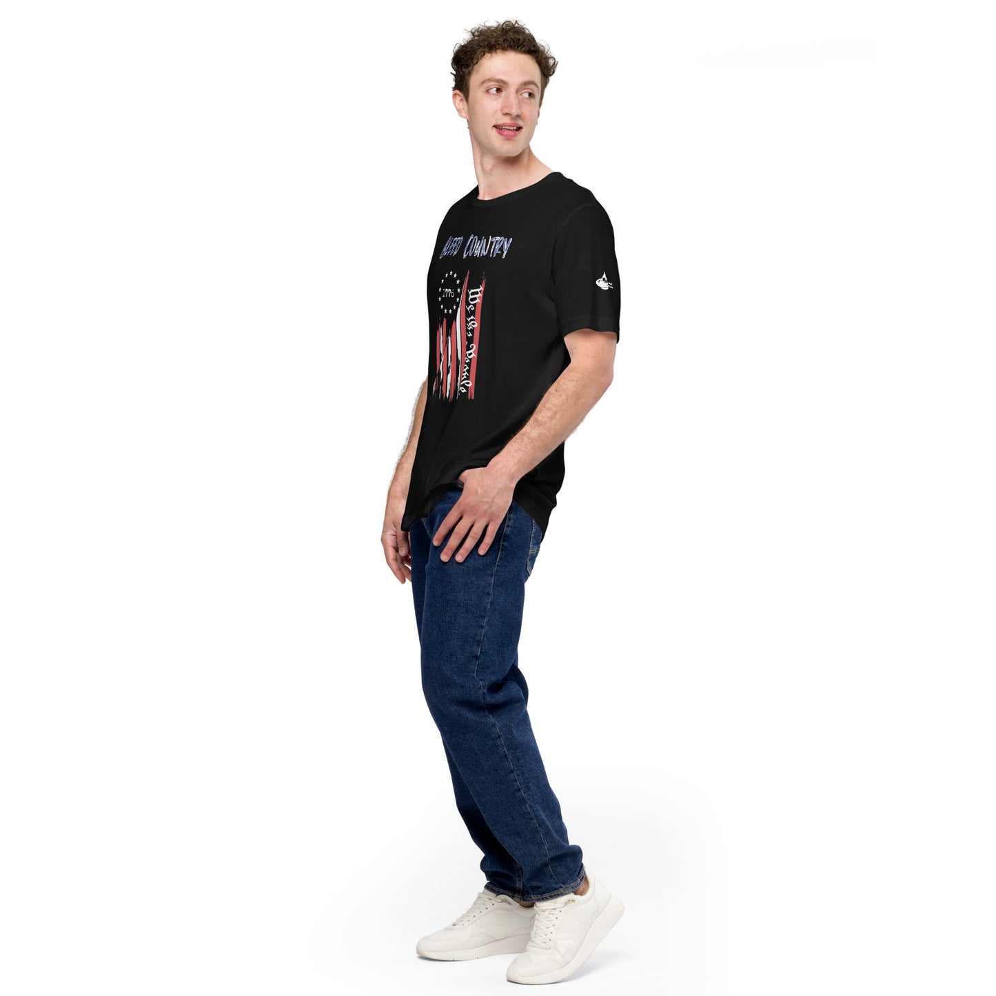 Bleed Ripped Flag Unisex t-shirt