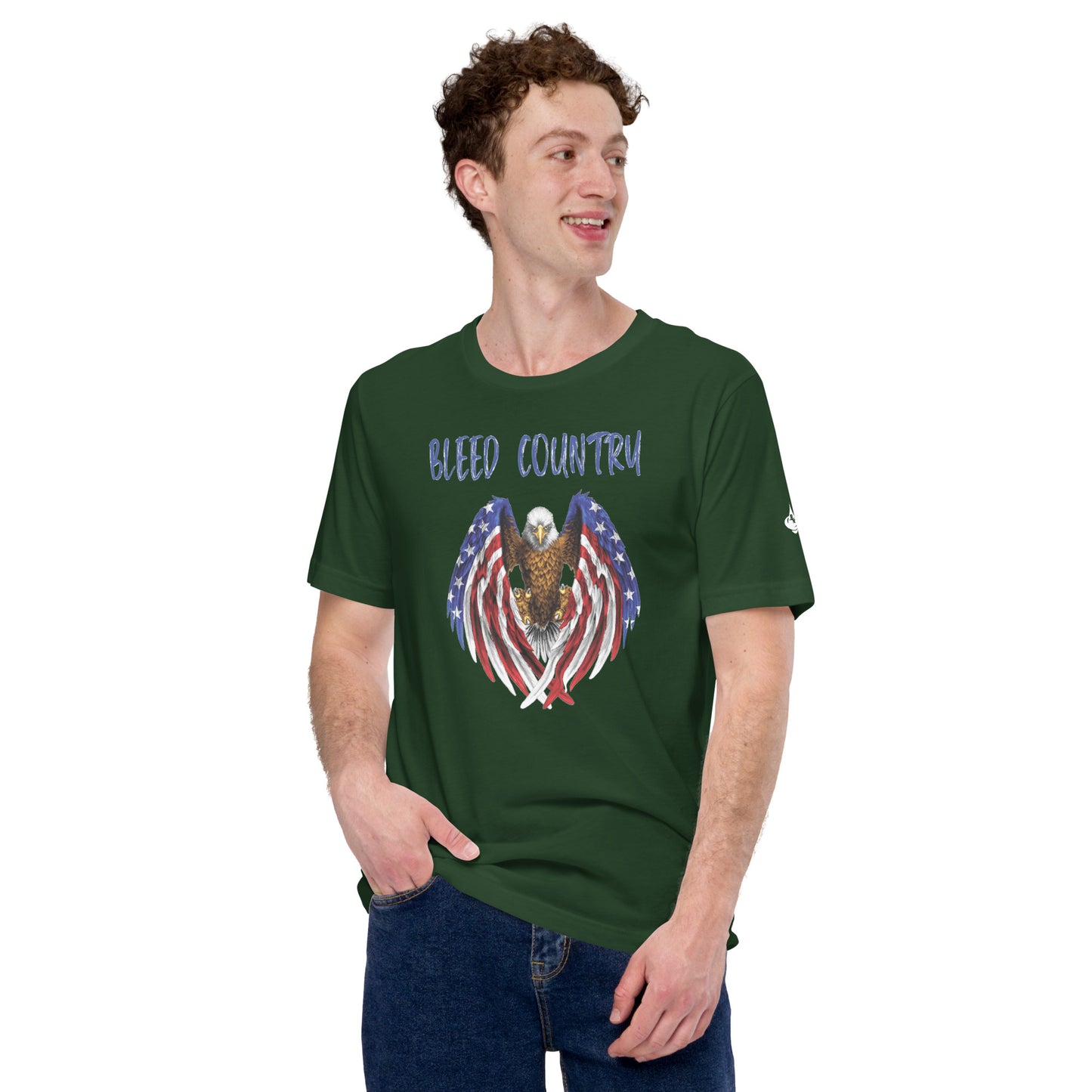Bleed Skeleton Eagle Unisex t-shirt