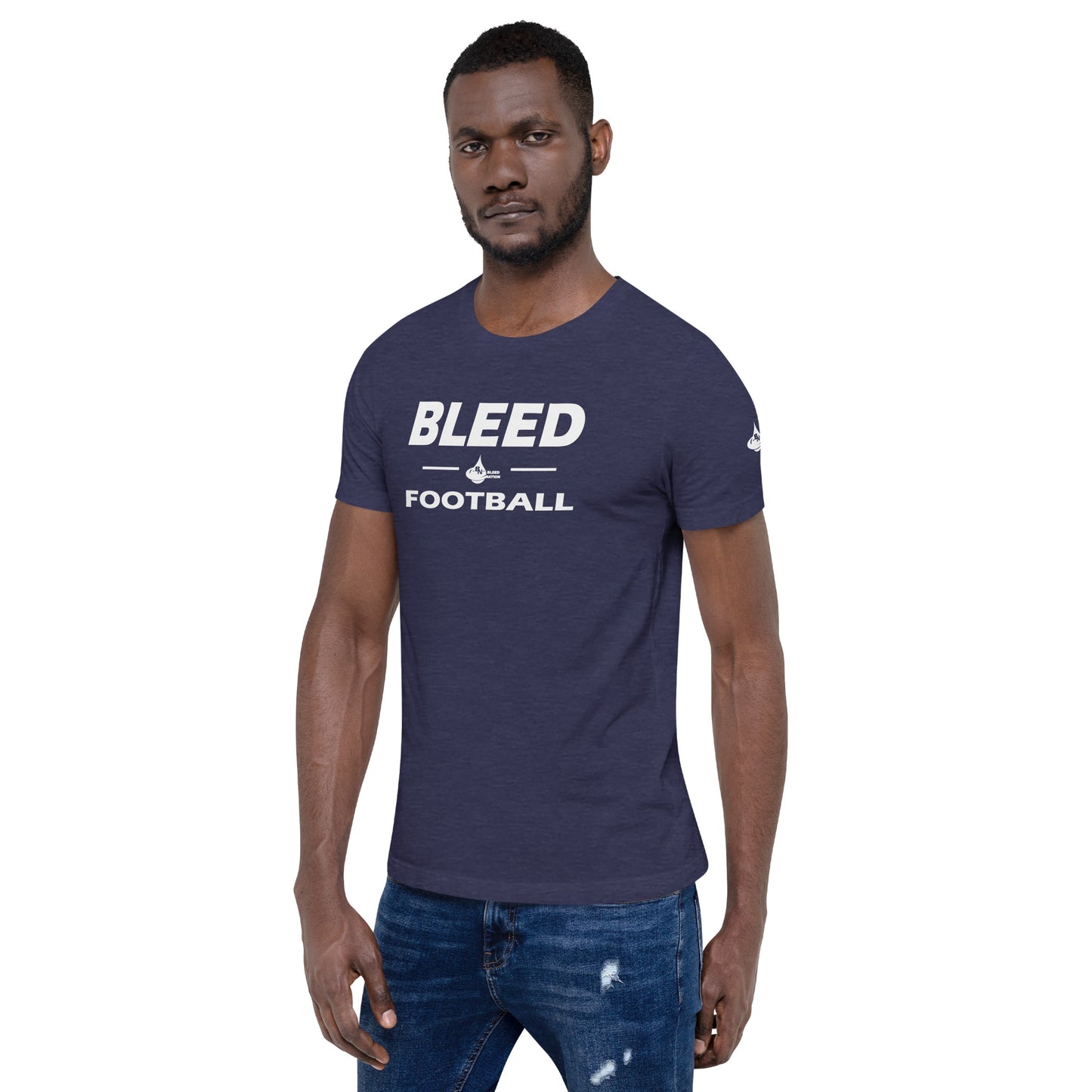 Best Unisex High Quality Short Sleeve Bleed Football Printed T-shirt
