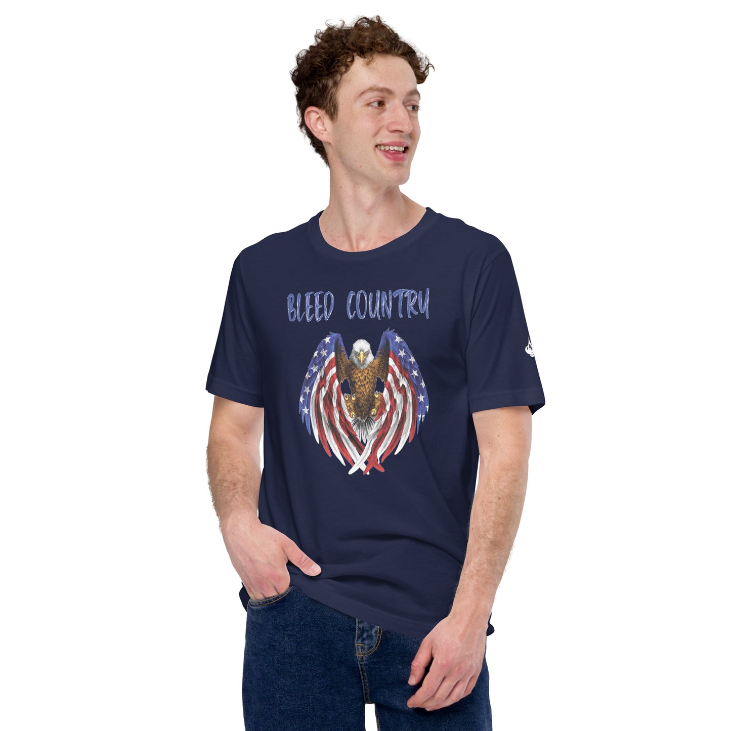 Bleed Skeleton Eagle Unisex t-shirt