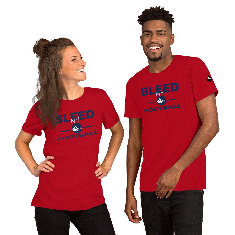 Bleed NY Football Unisex t-shirt