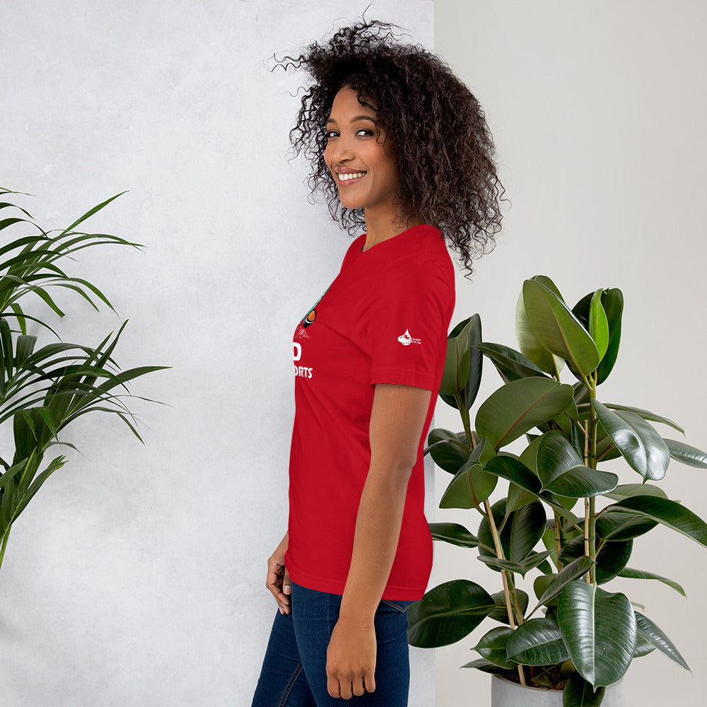 Unisex Short Sleeve Soft and Comfortable Printed Sports T-shirt