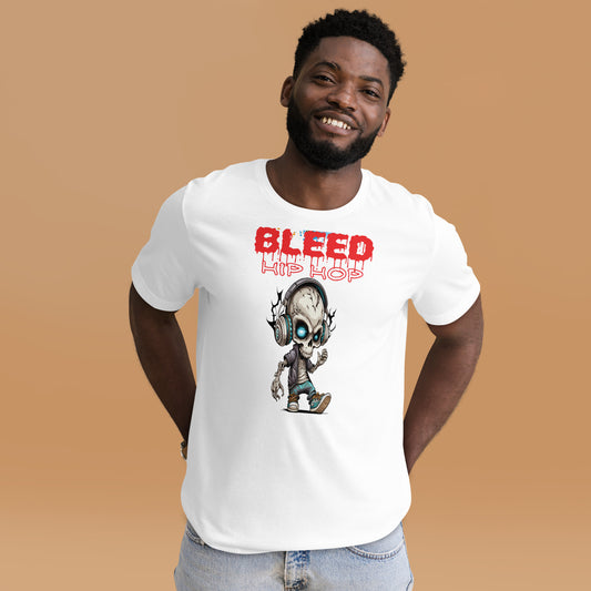 Bleed Skeleton Graffiti Unisex t-shirt