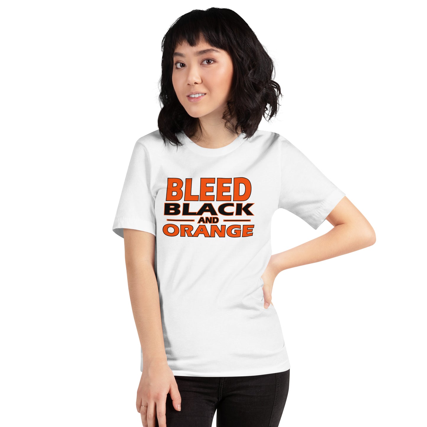 Bleed Black & Orange  Unisex t-shirt