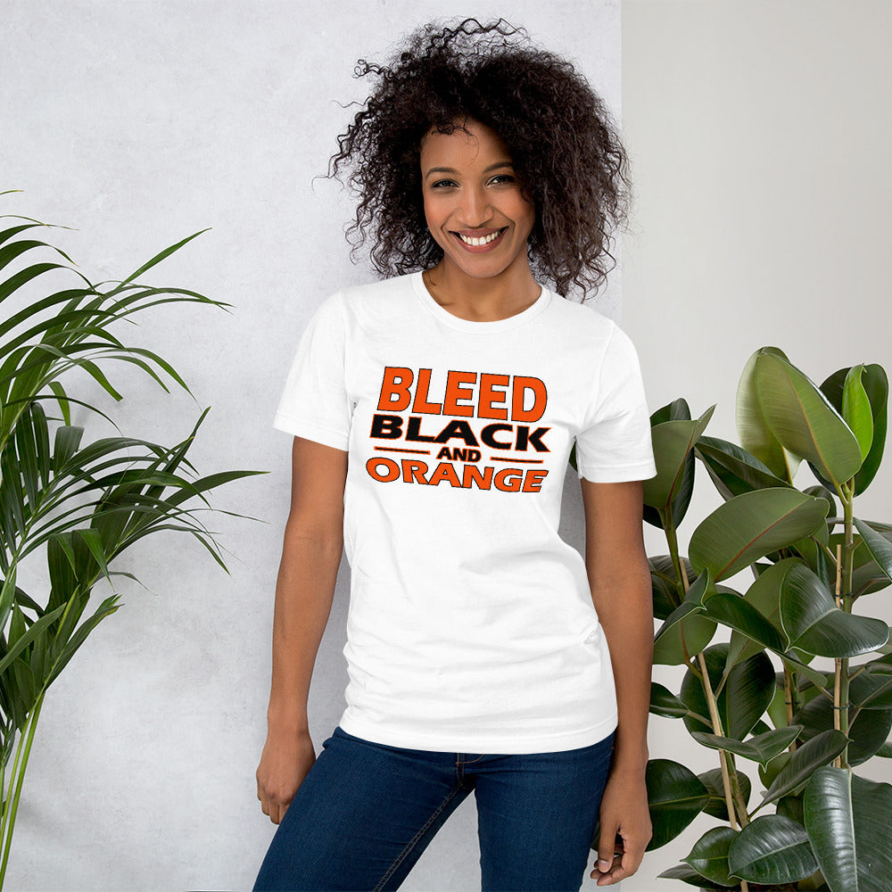 Bleed Black & Orange  Unisex t-shirt