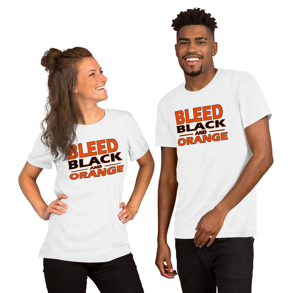 Bleed Black & Orange  Unisex t-shirt