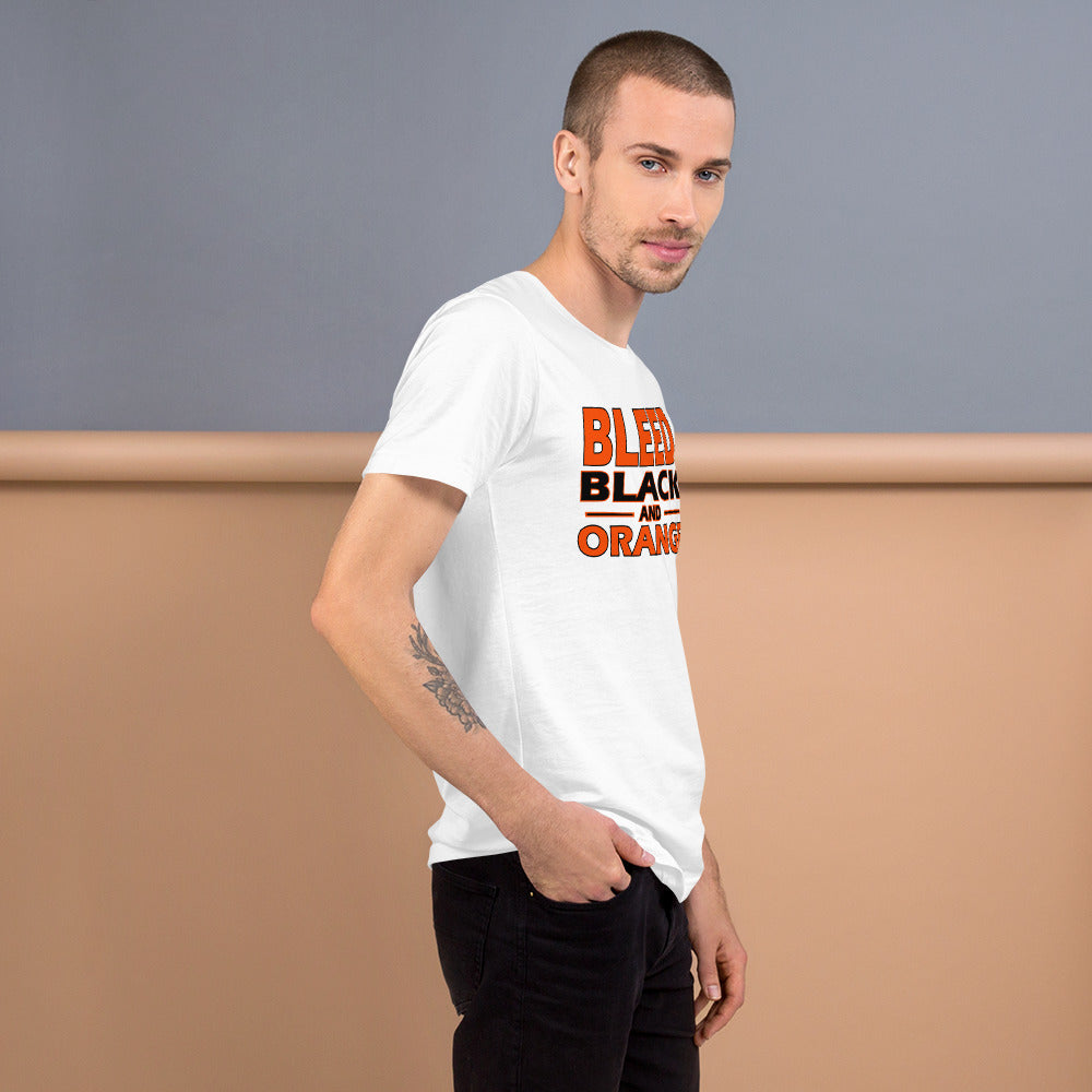 Bleed Black & Orange  Unisex t-shirt