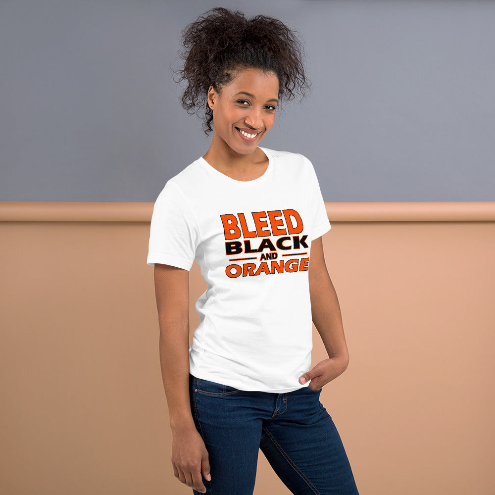 Bleed Black & Orange  Unisex t-shirt