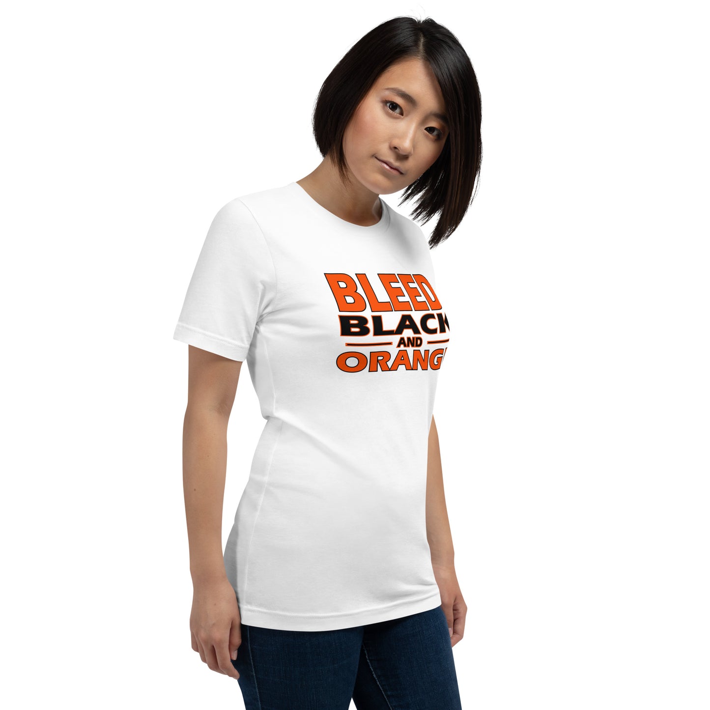 Bleed Black & Orange  Unisex t-shirt