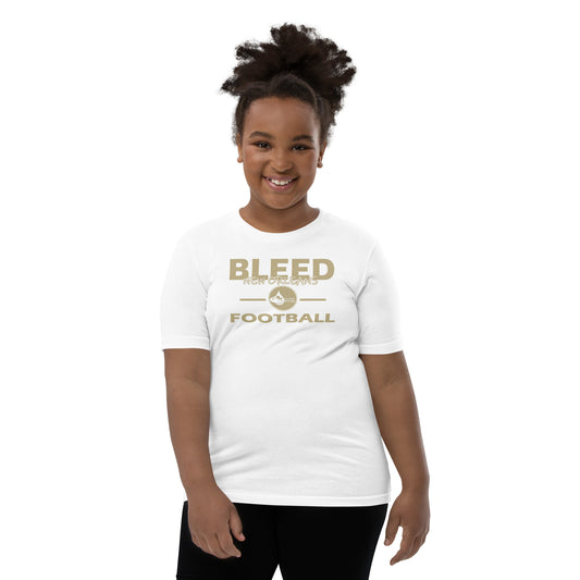 Bleed New Orleans Football Youth Short Sleeve T-Shirt