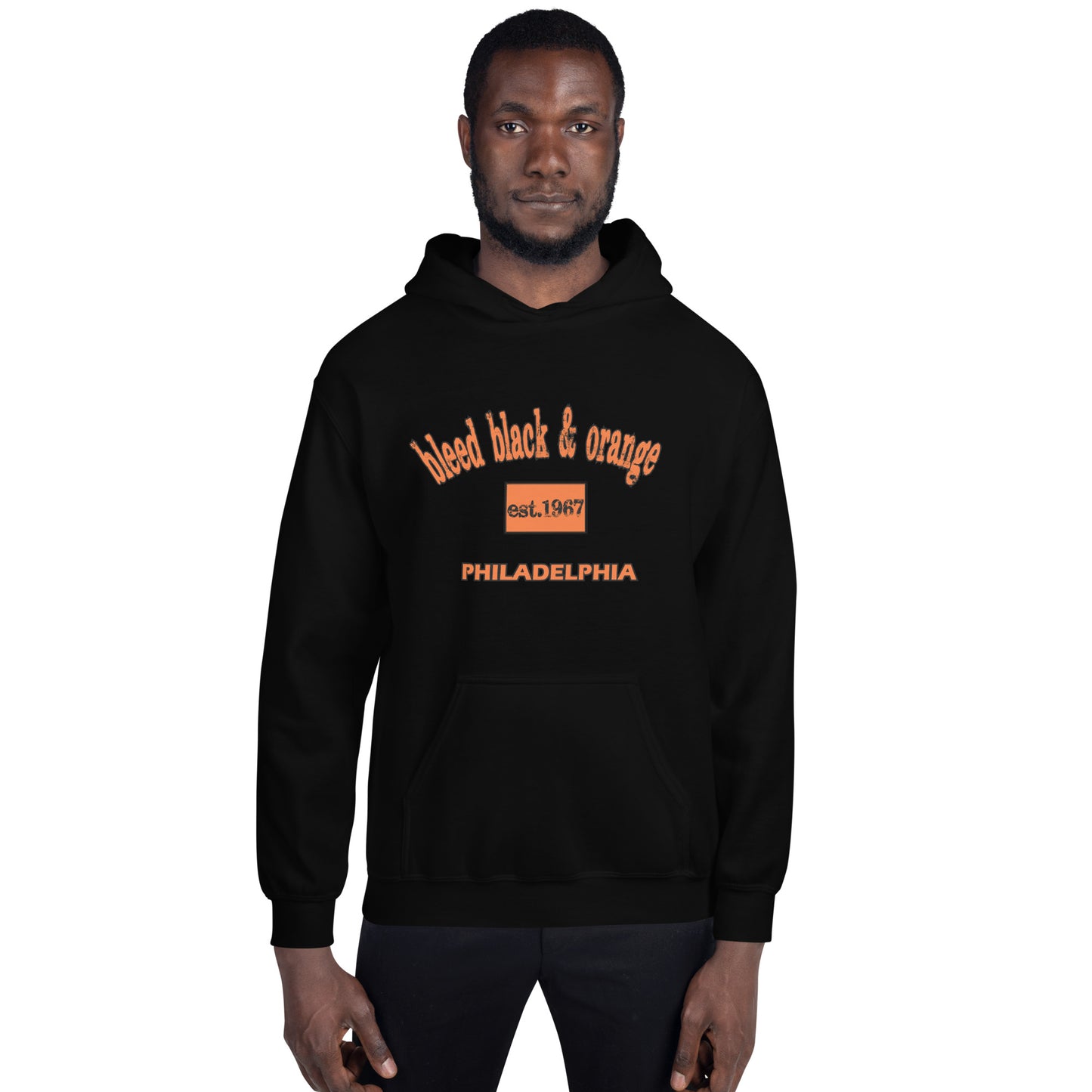 Bleed Black & Orange Unisex Hoodie