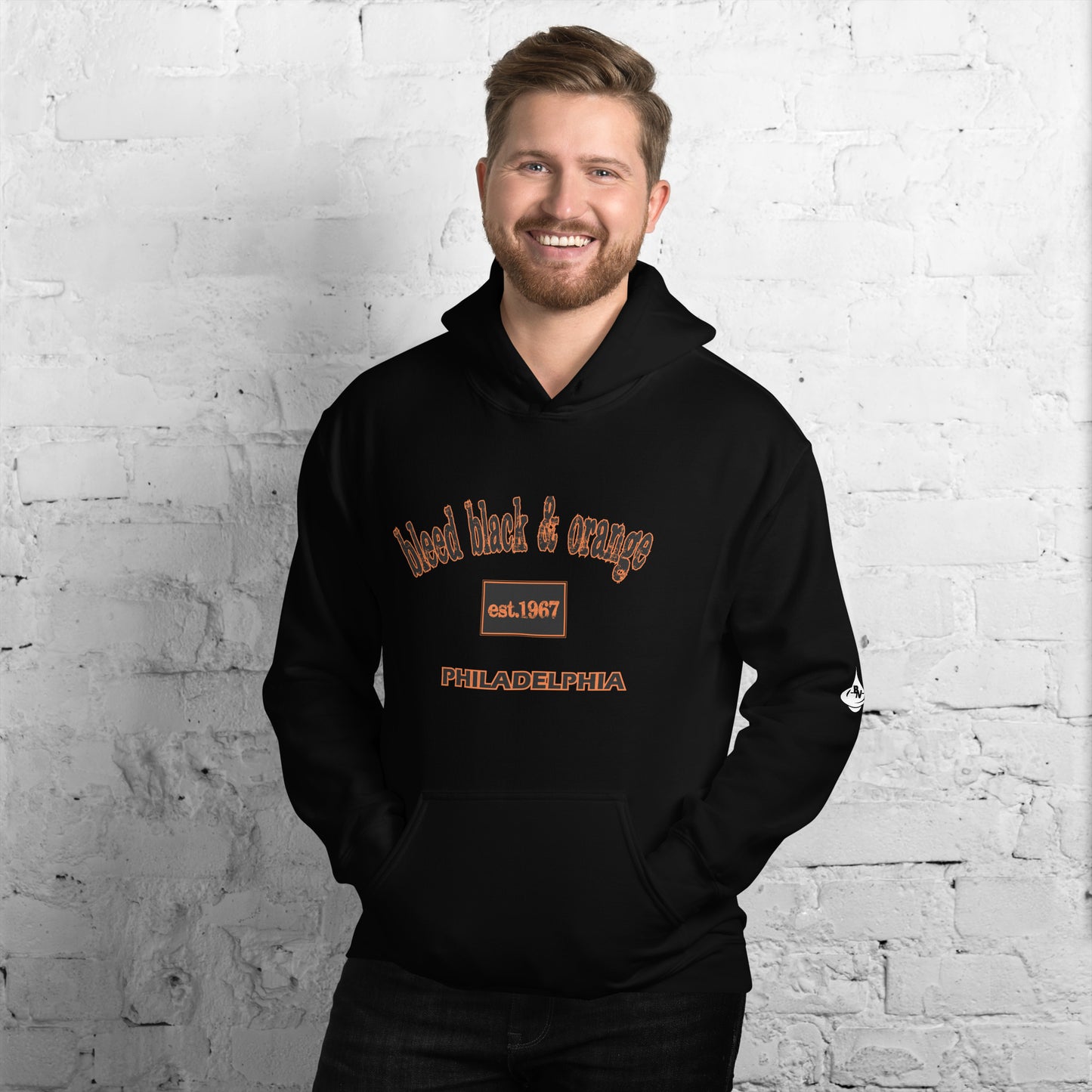 Bleed Black & Orange Unisex Hoodie