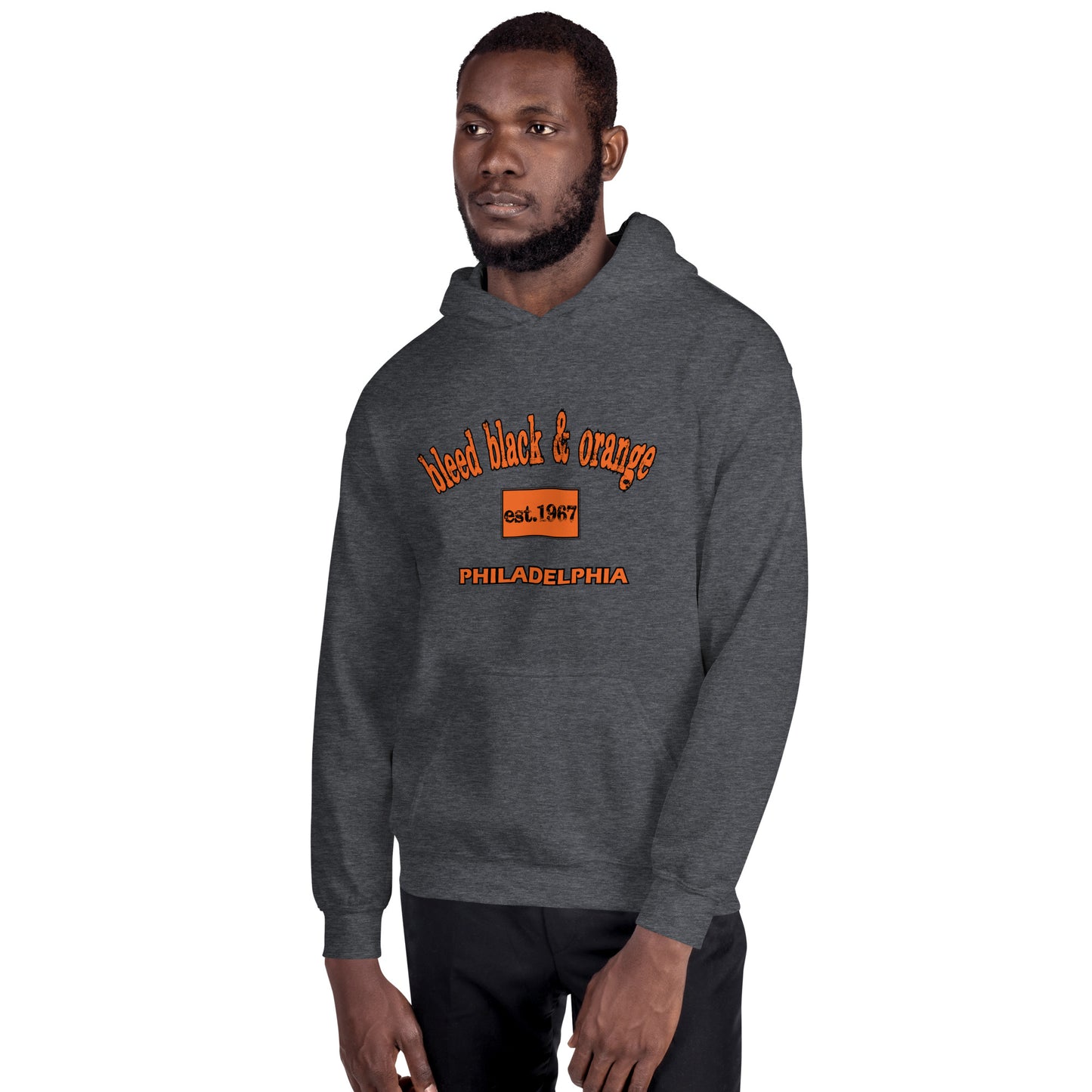 Bleed Black & Orange Unisex Hoodie