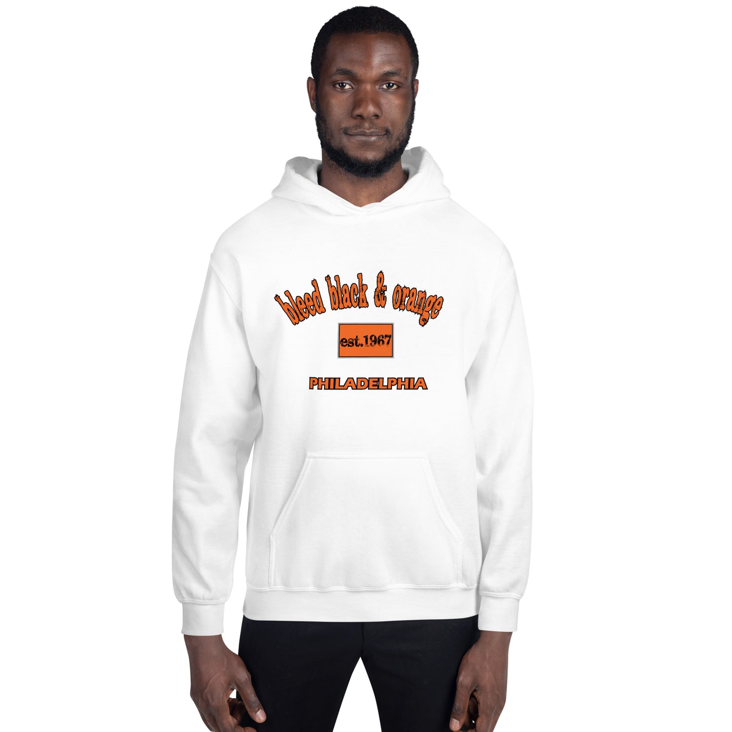 Bleed Black & Orange Unisex Hoodie