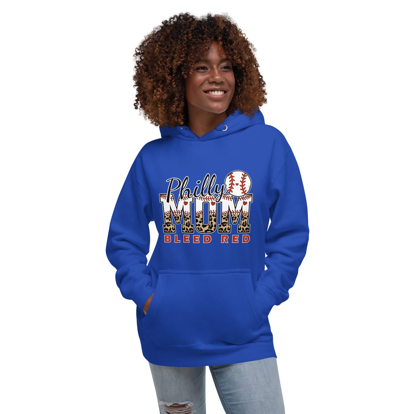 Philly Mom Bleed Red Unisex Hoodie